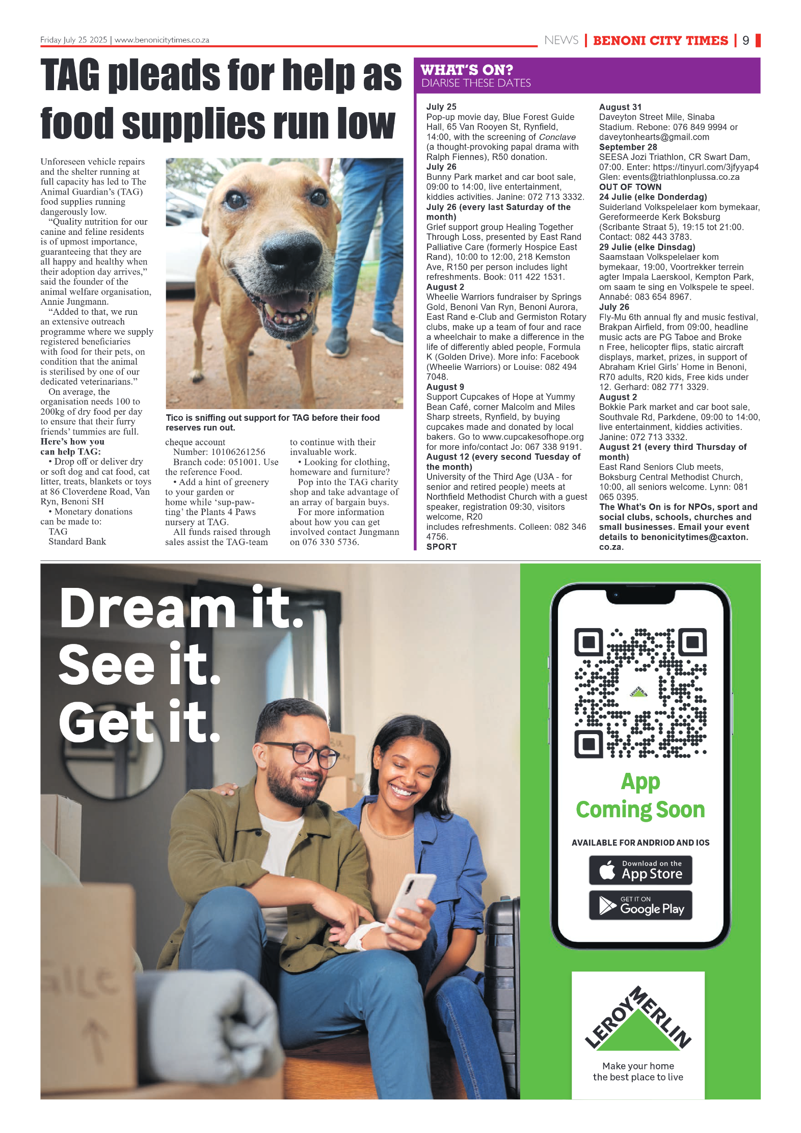 Benoni City Times 25 July 2025 page 9
