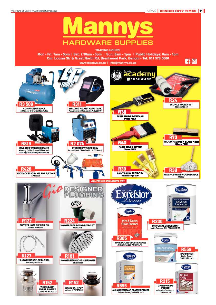 Benoni City Times 25 June 2021 page 11