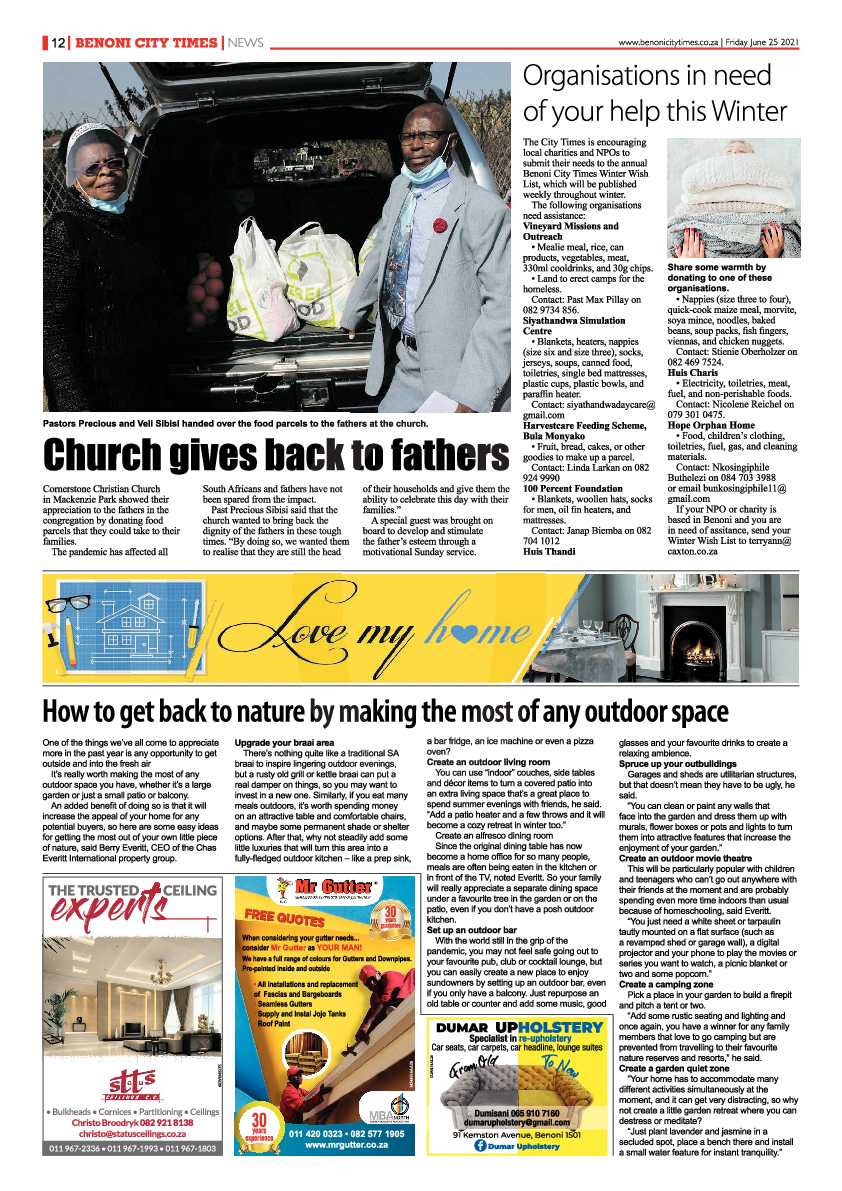 Benoni City Times 25 June 2021 page 12