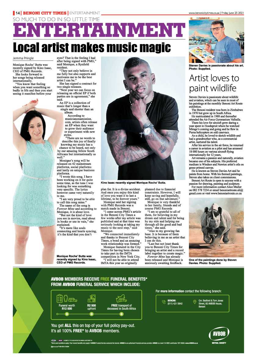 Benoni City Times 25 June 2021 page 14