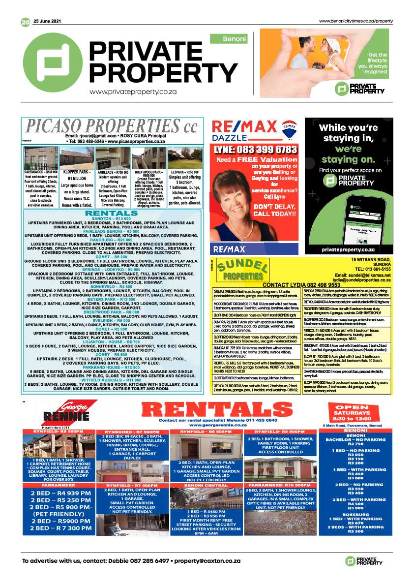 Benoni City Times 25 June 2021 page 20