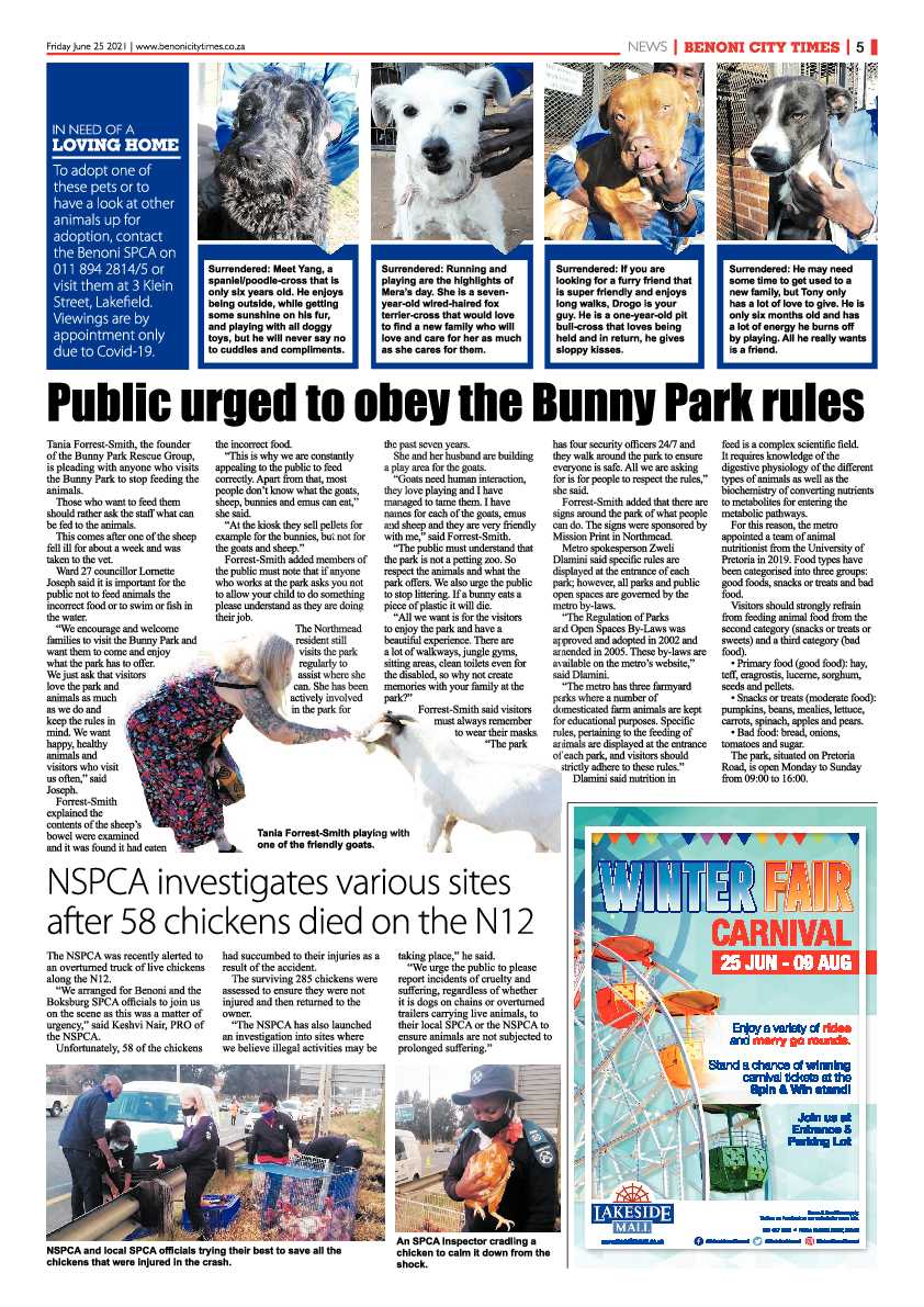 Benoni City Times 25 June 2021 page 5