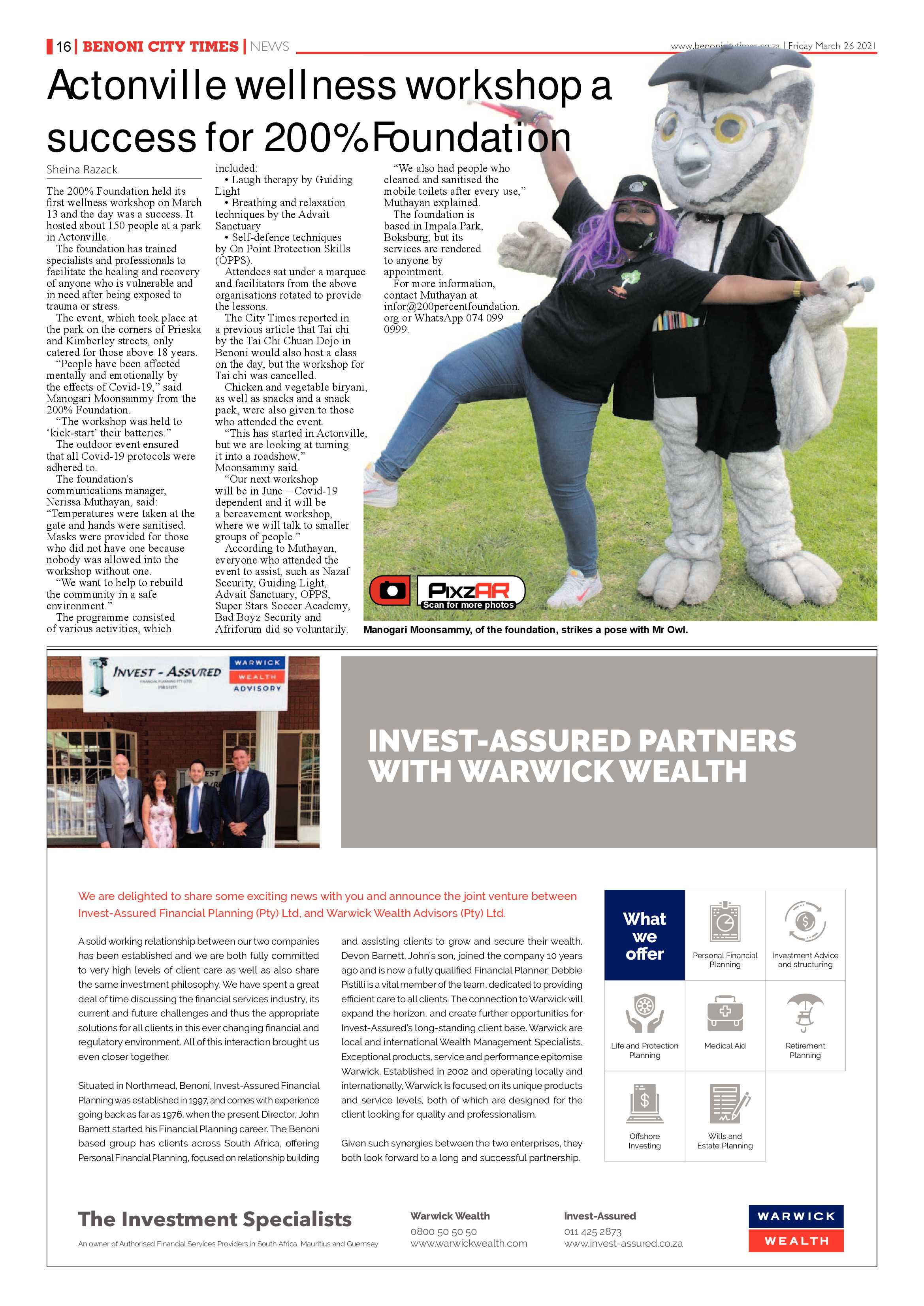 Benoni City Times 25 March 2021 page 16