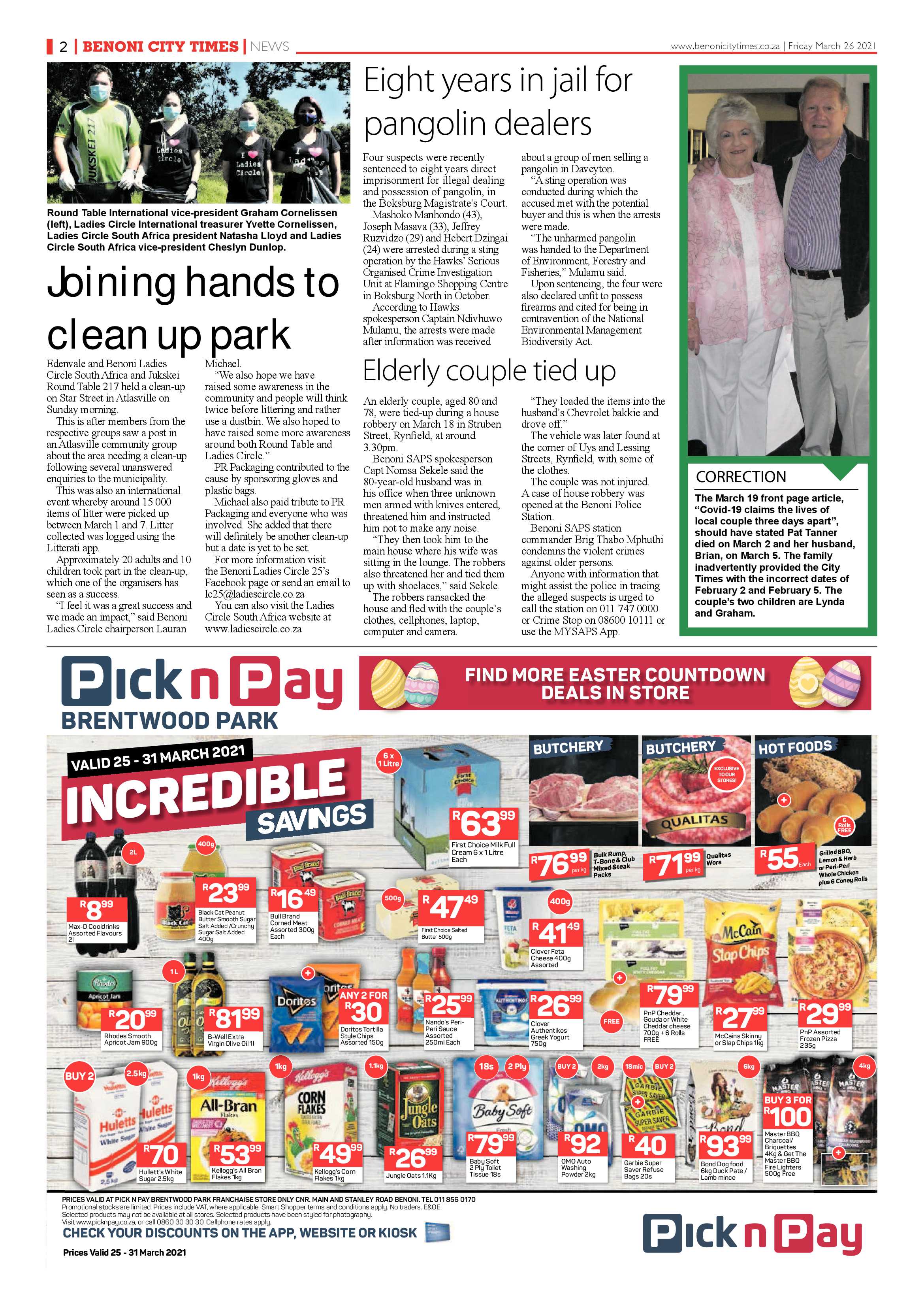 Benoni City Times 25 March 2021 page 2