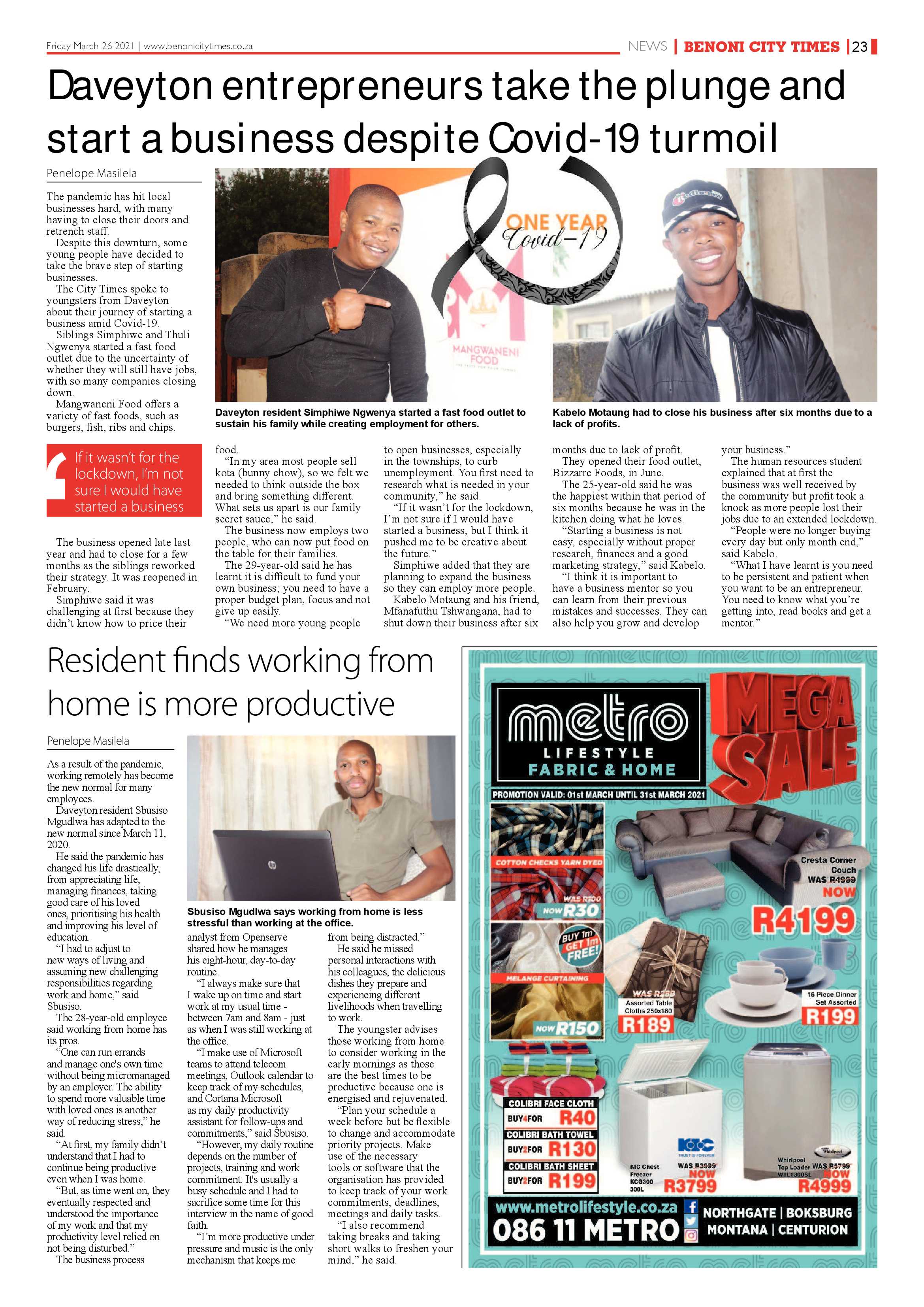 Benoni City Times 25 March 2021 page 23