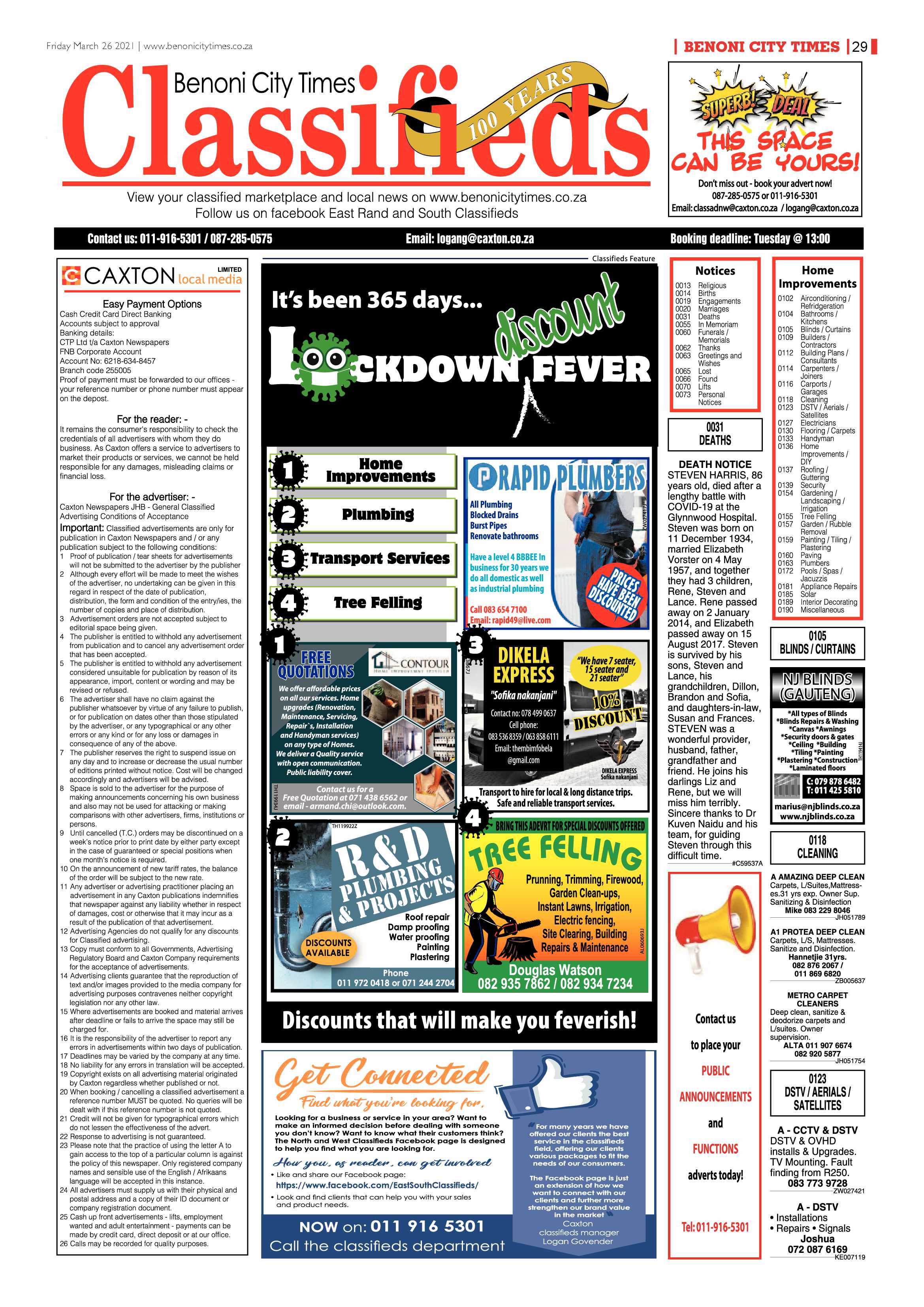 Benoni City Times 25 March 2021 page 29