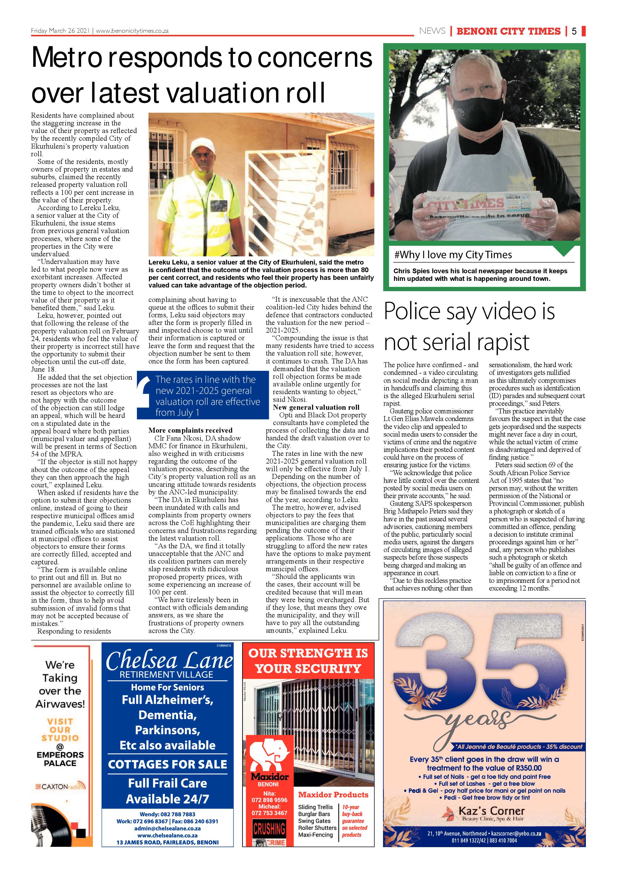 Benoni City Times 25 March 2021 page 5