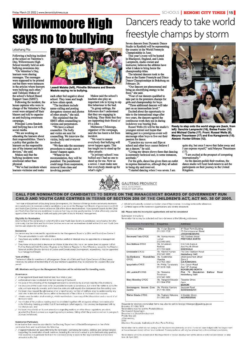 Benoni City Times 25 March 2022 page 14