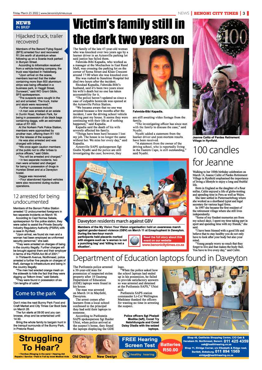 Benoni City Times 25 March 2022 page 3
