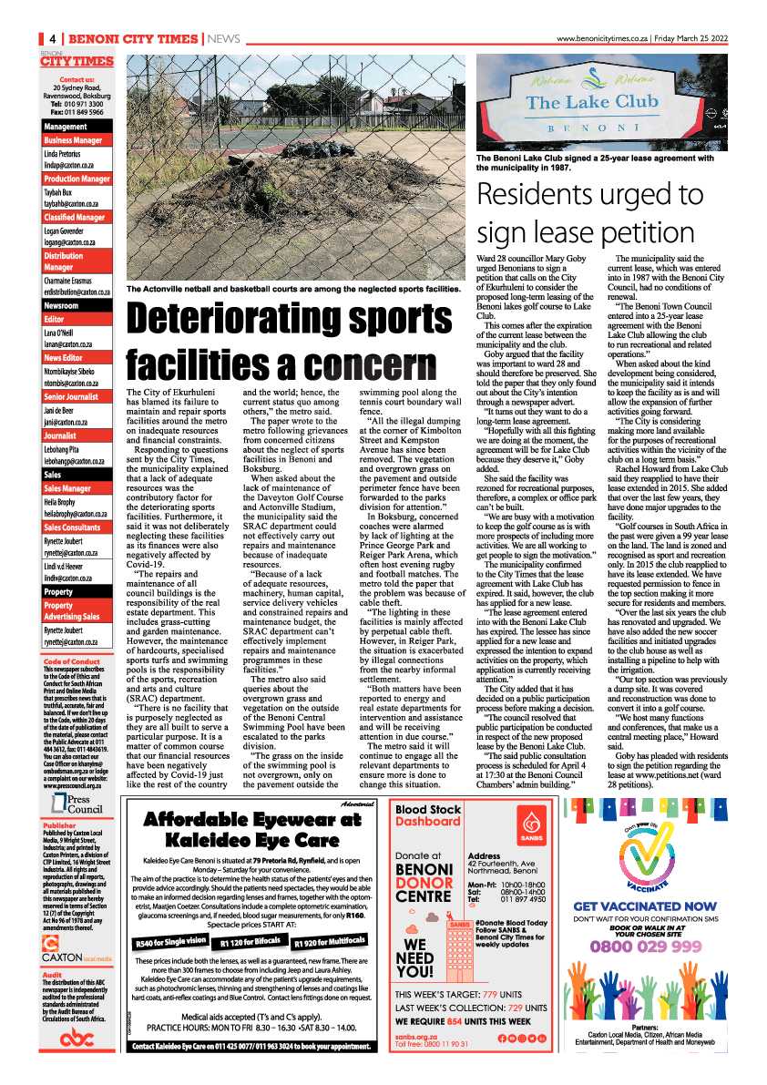 Benoni City Times 25 March 2022 page 4