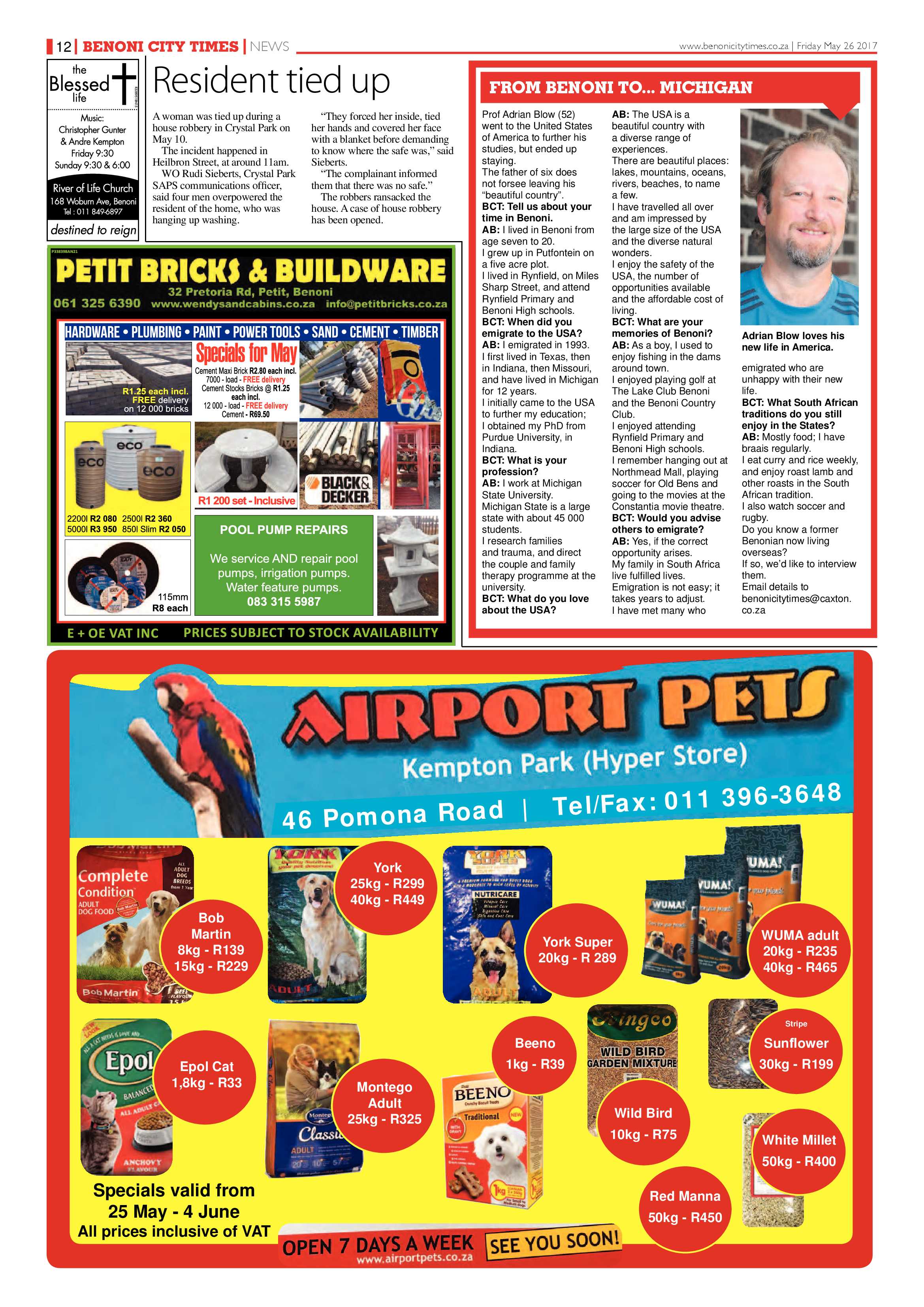 Benoni City Times 25 May 2017 page 12