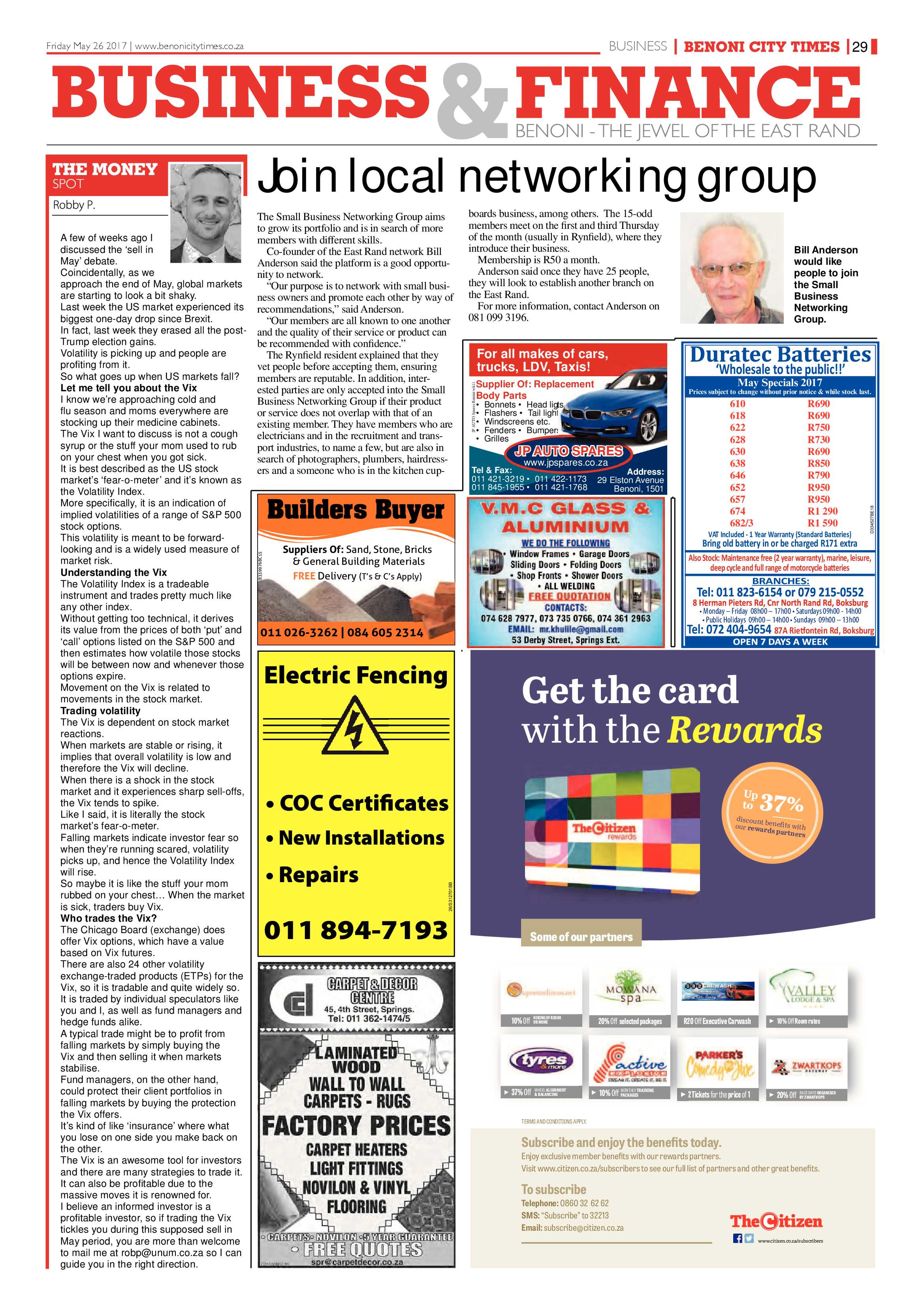 Benoni City Times 25 May 2017 page 29