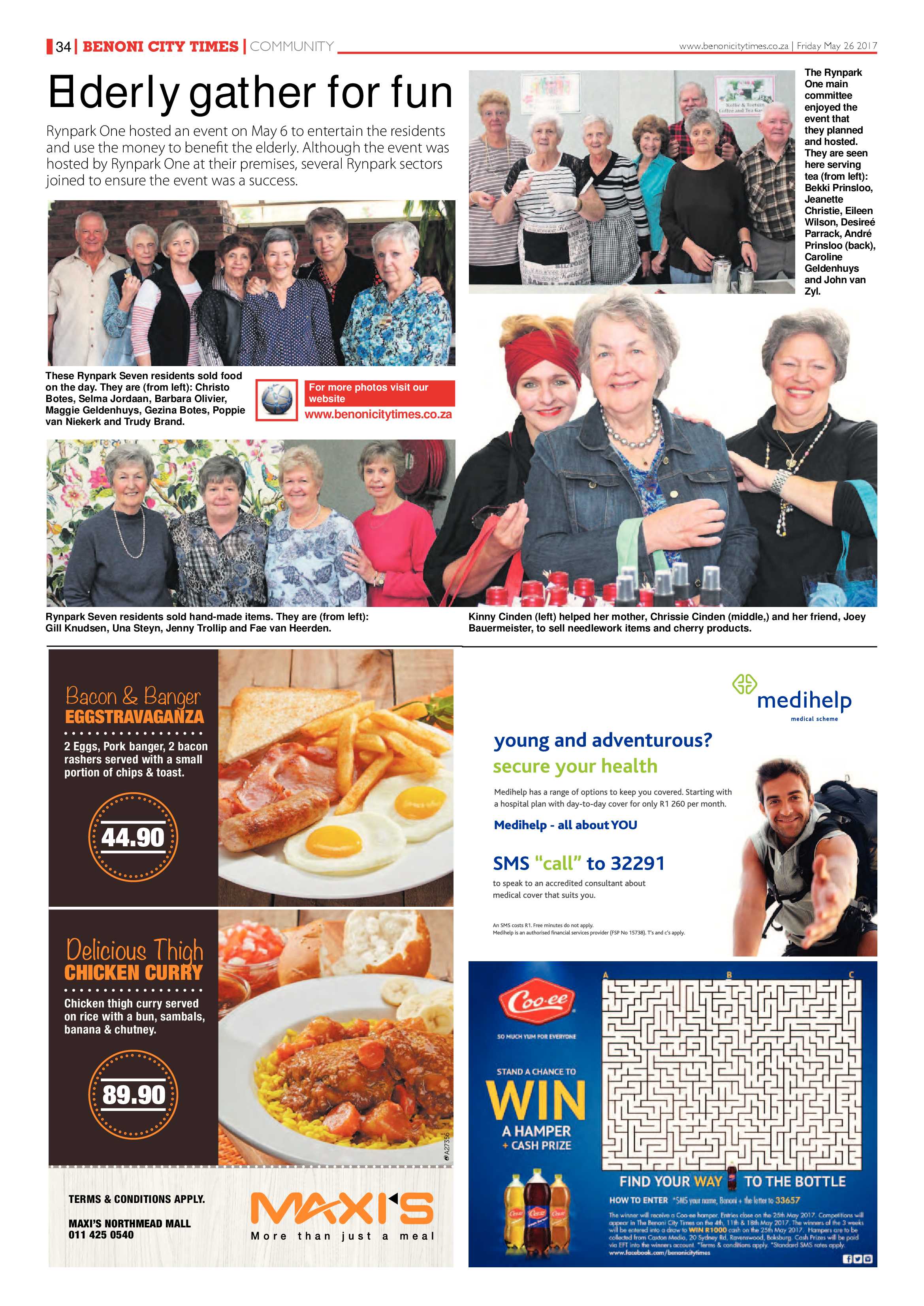 Benoni City Times 25 May 2017 page 34