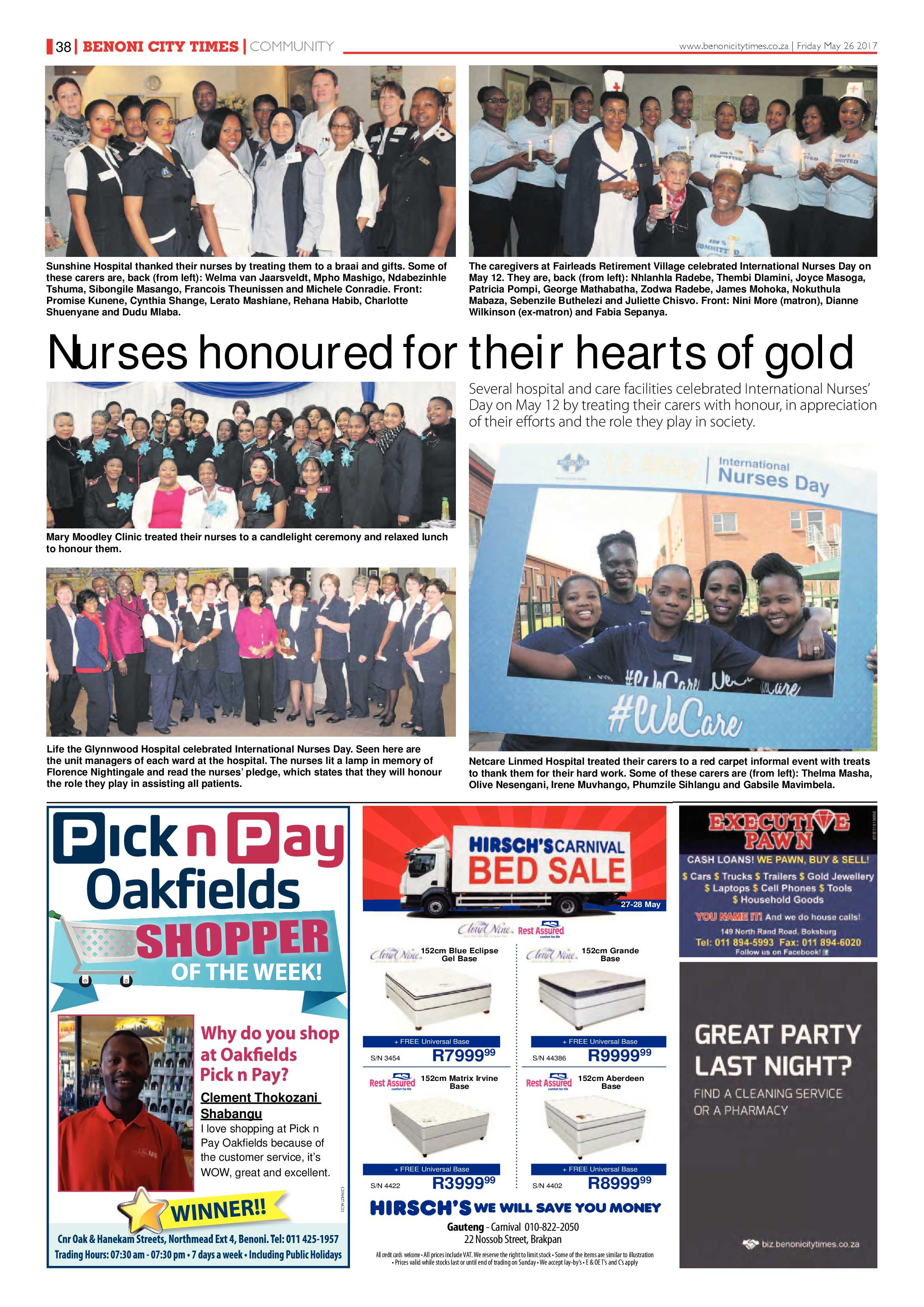 Benoni City Times 25 May 2017 page 38