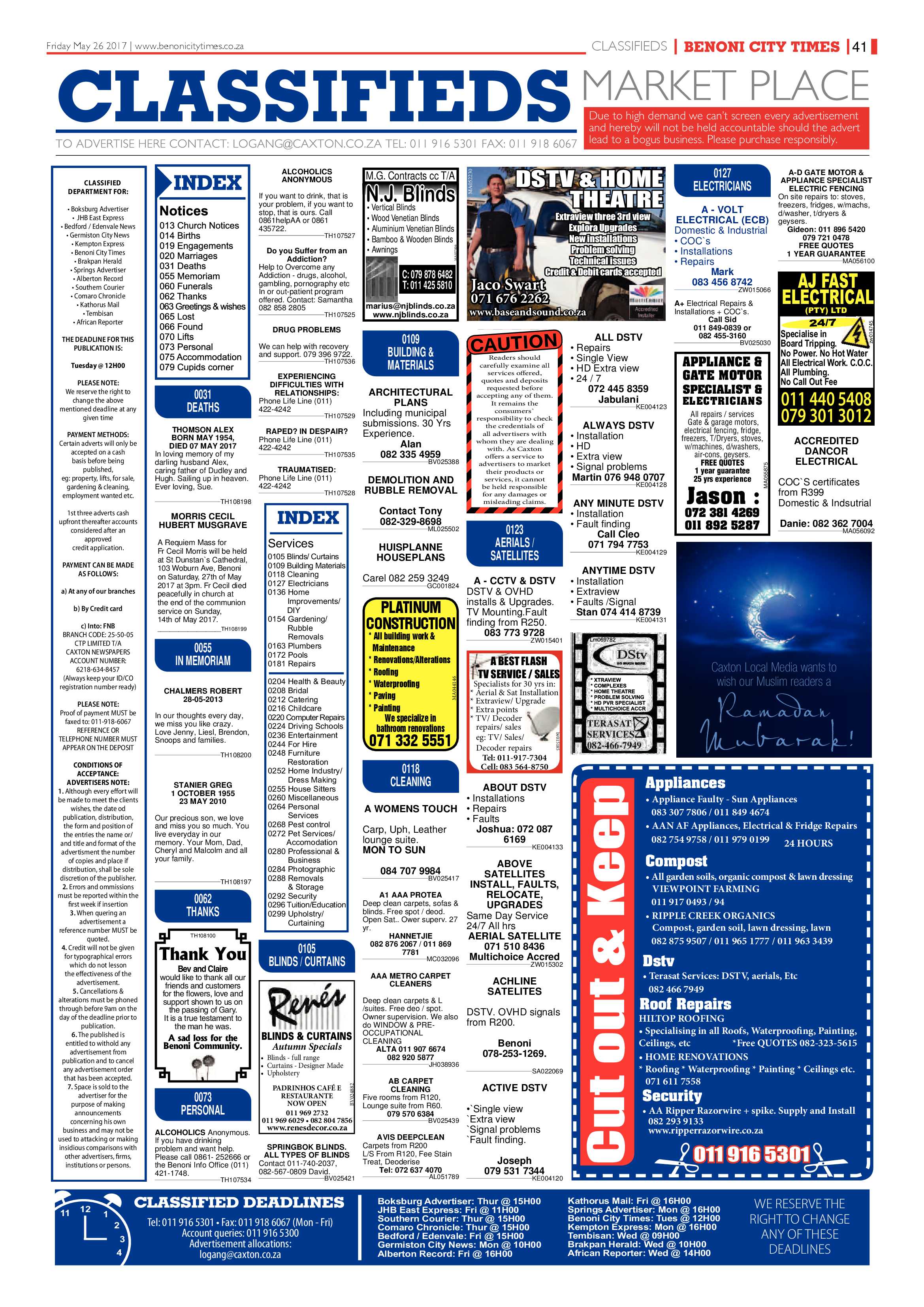 Benoni City Times 25 May 2017 page 41