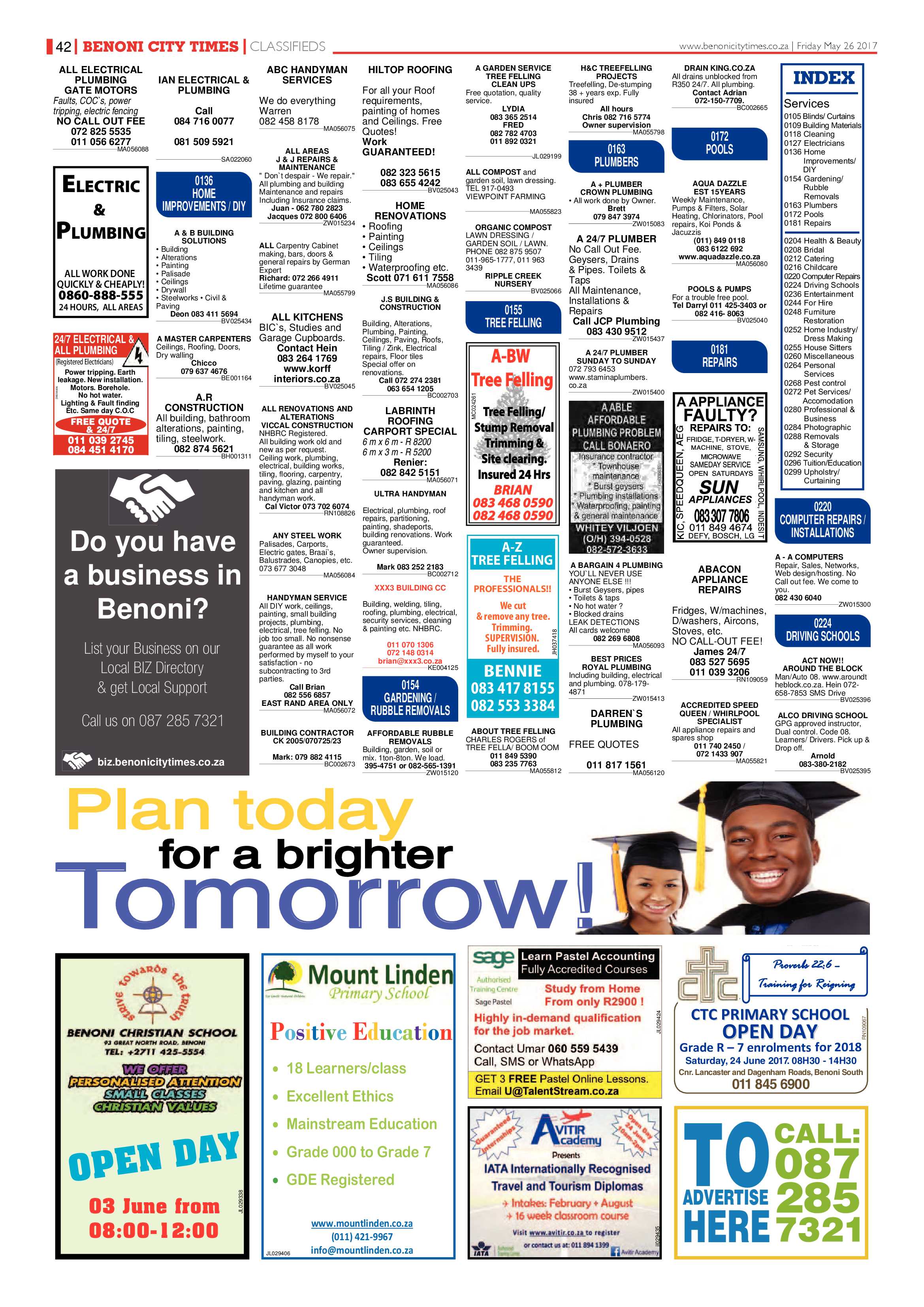 Benoni City Times 25 May 2017 page 42