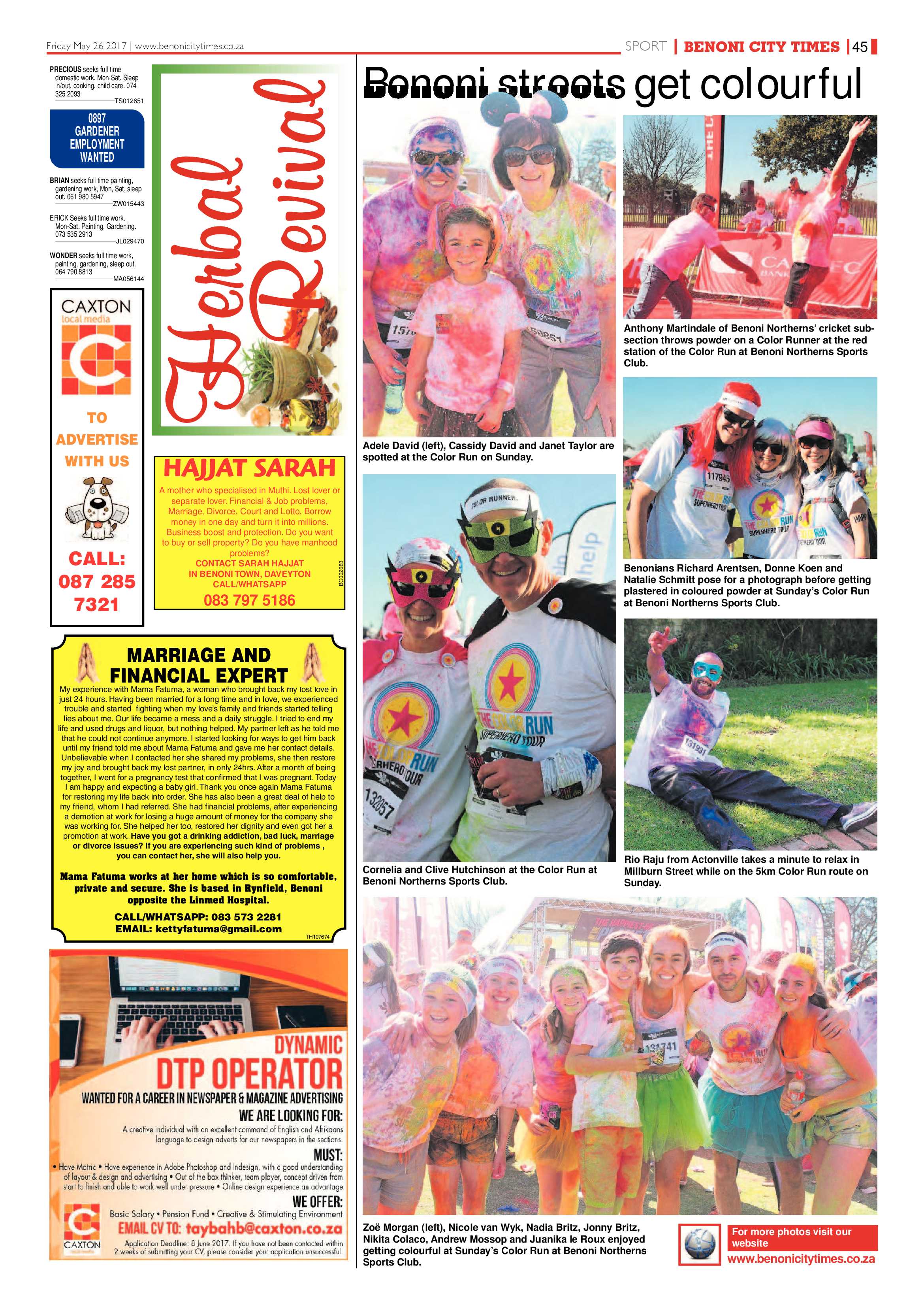 Benoni City Times 25 May 2017 page 45