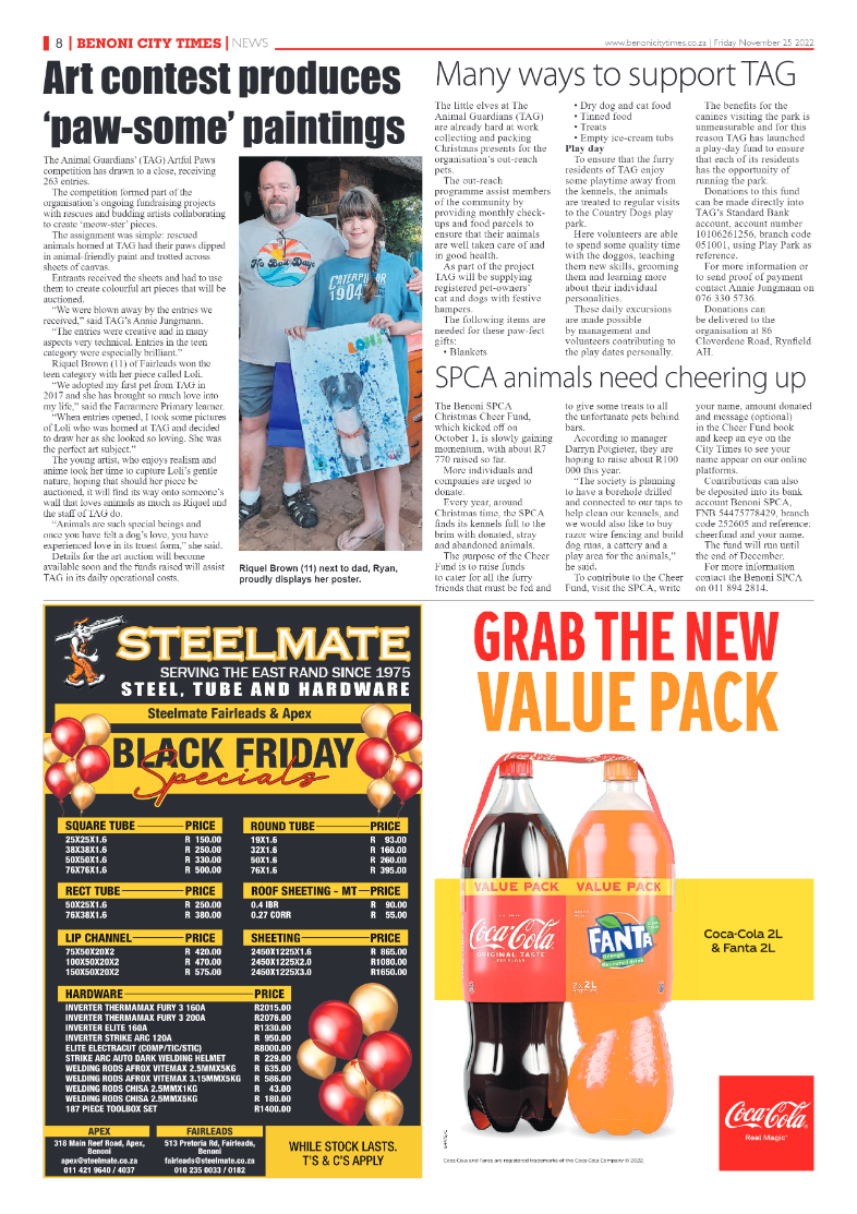 Benoni City Times 25 Nov 2022 page 8