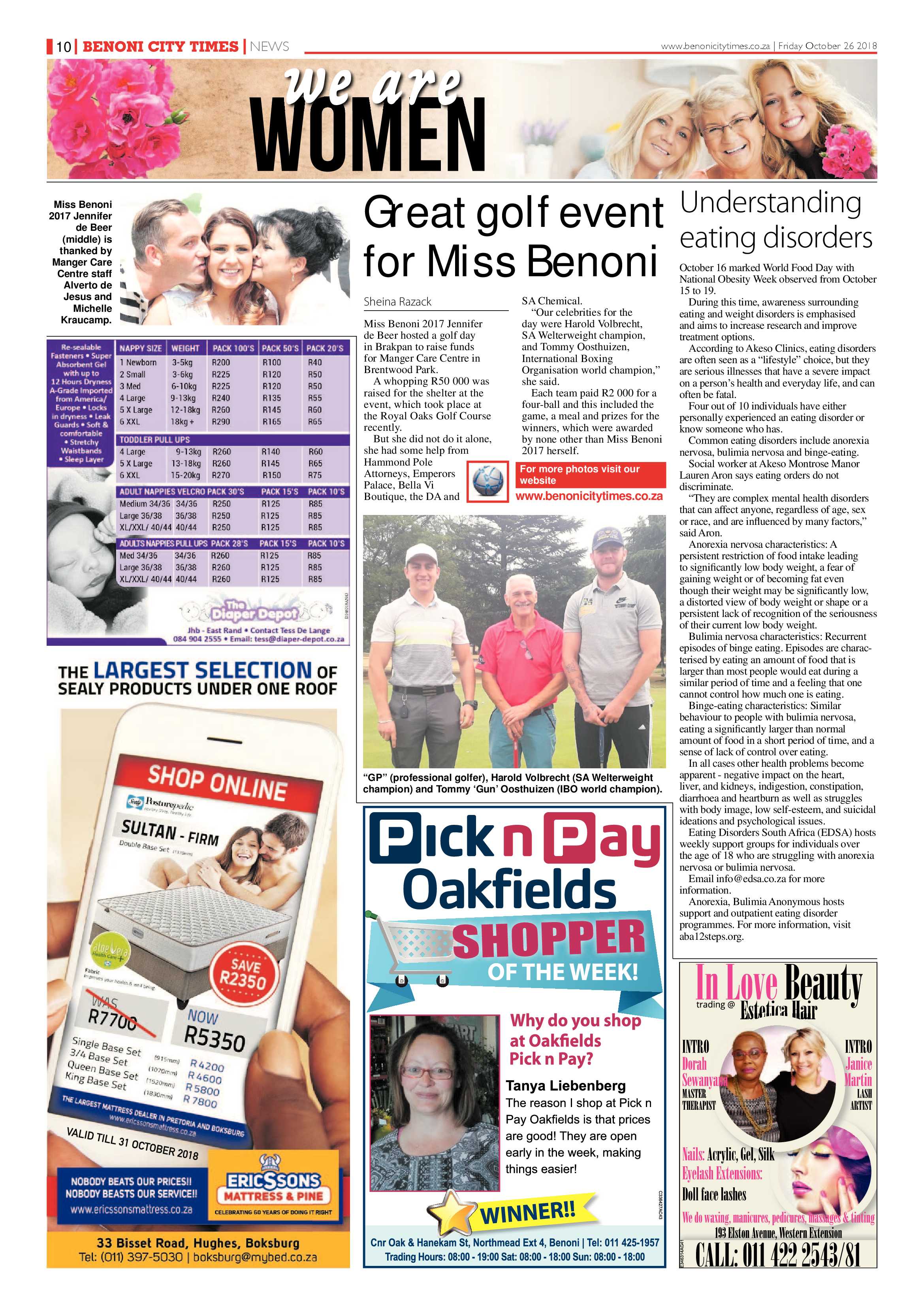 Benoni City Times 25 October 2018 page 10