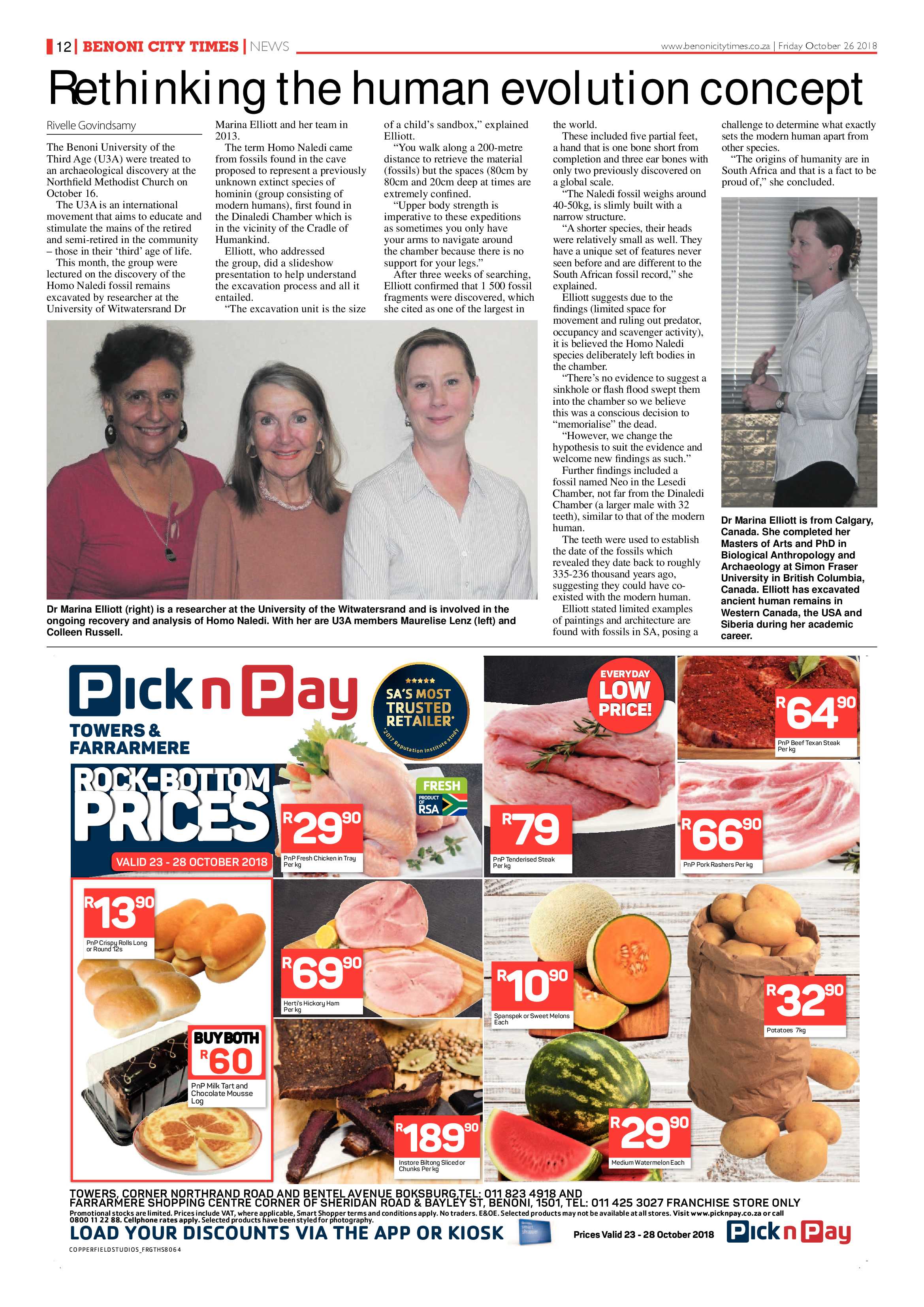 Benoni City Times 25 October 2018 page 12
