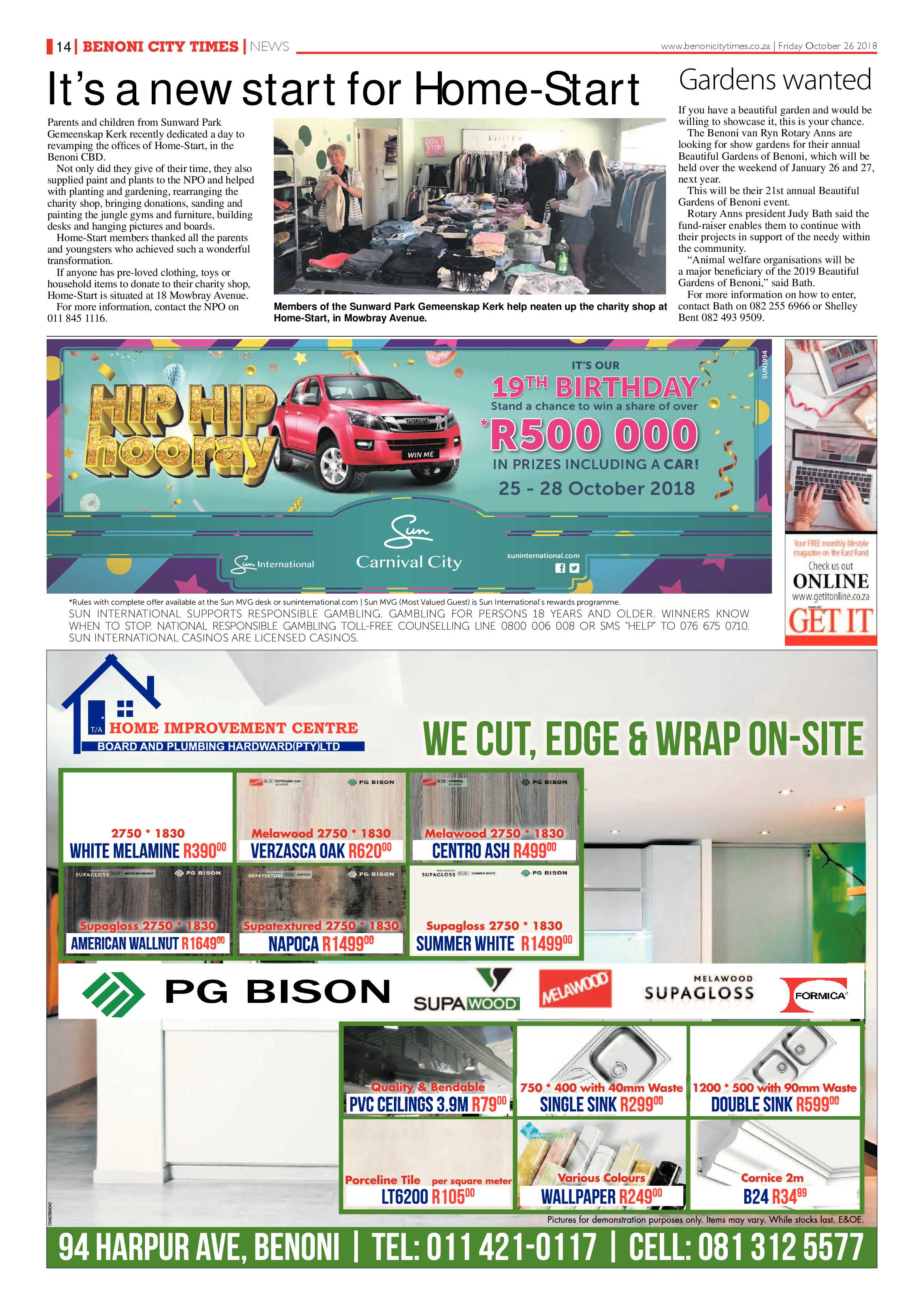 Benoni City Times 25 October 2018 page 14