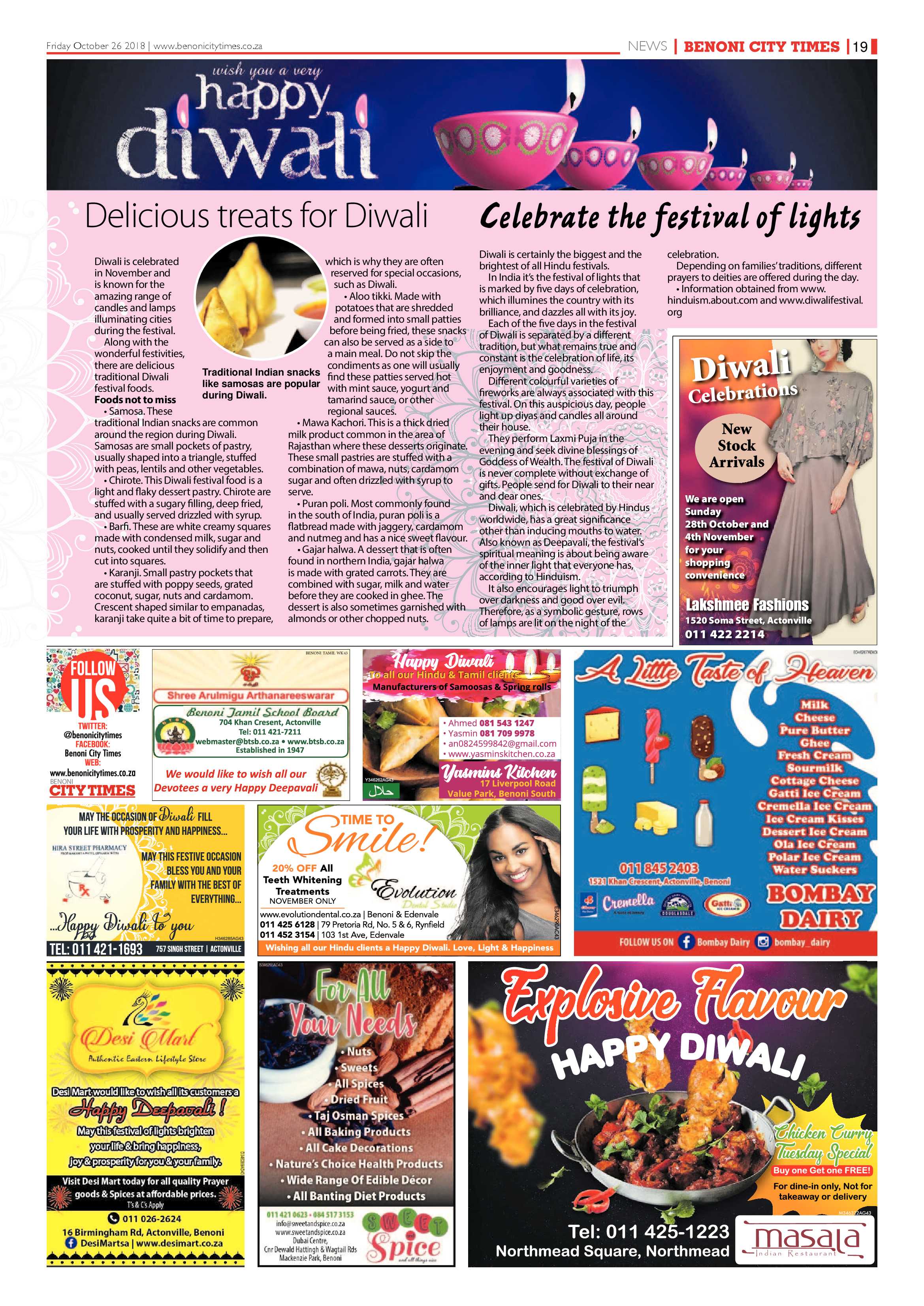 Benoni City Times 25 October 2018 page 19