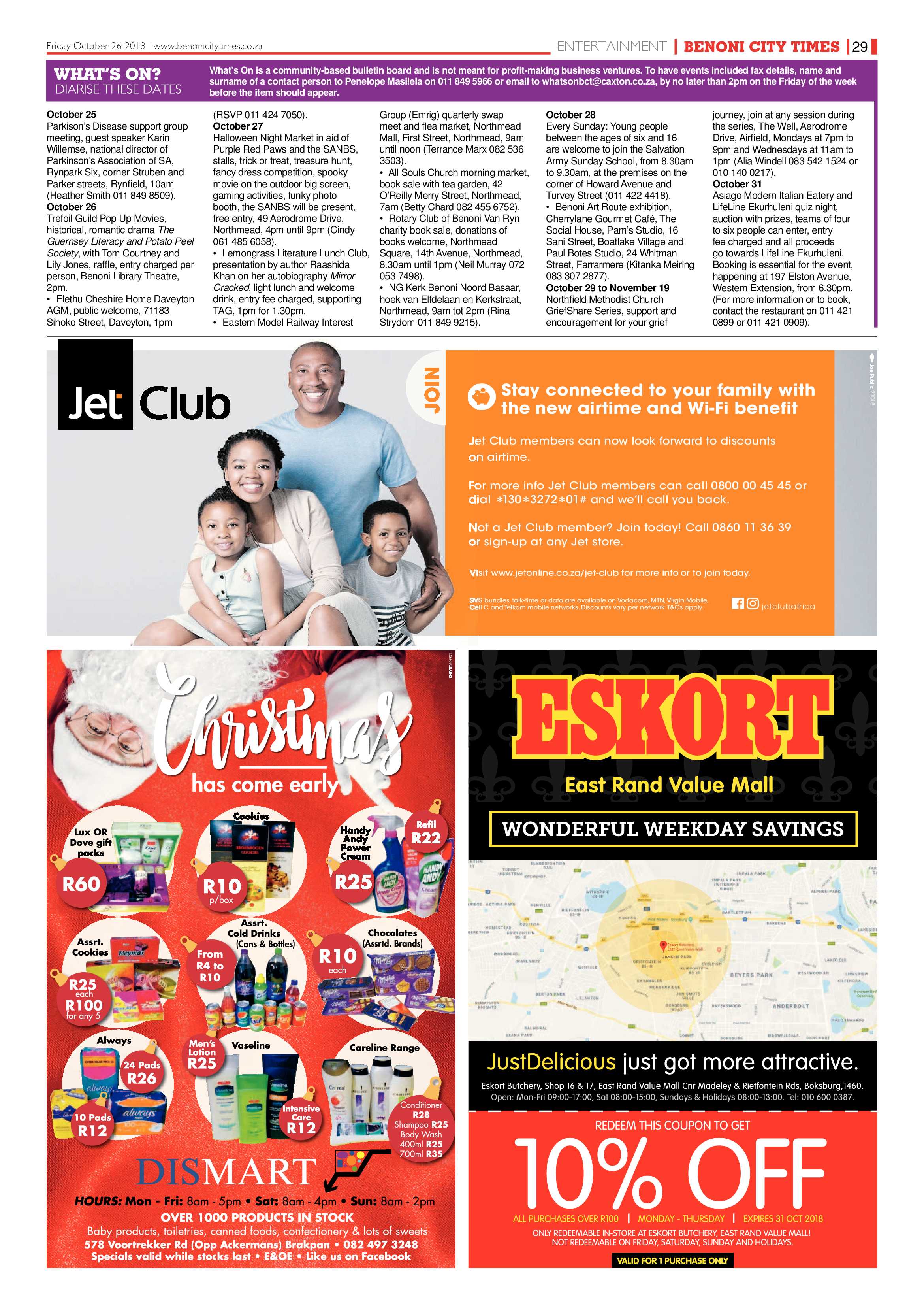 Benoni City Times 25 October 2018 page 29