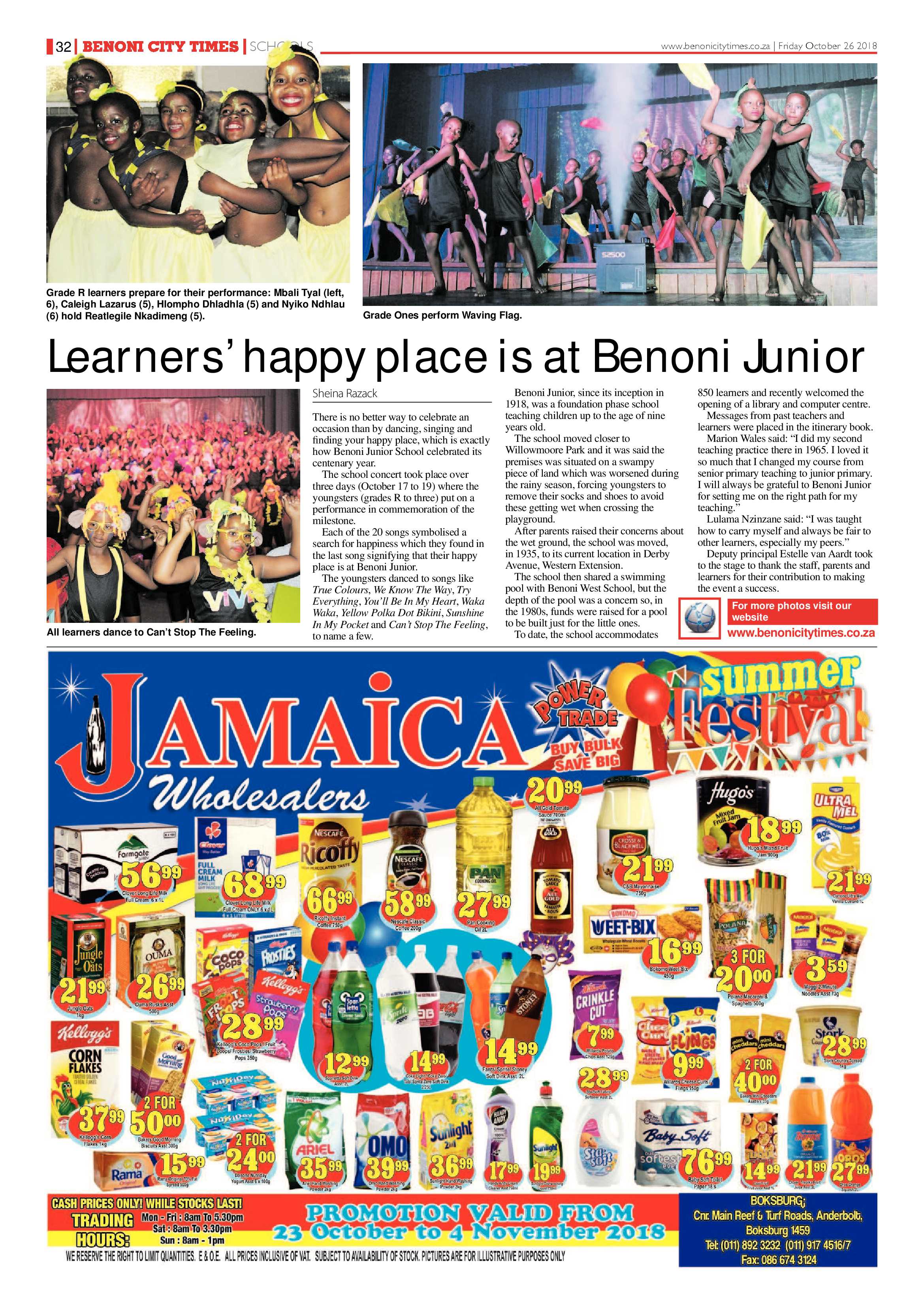 Benoni City Times 25 October 2018 page 32