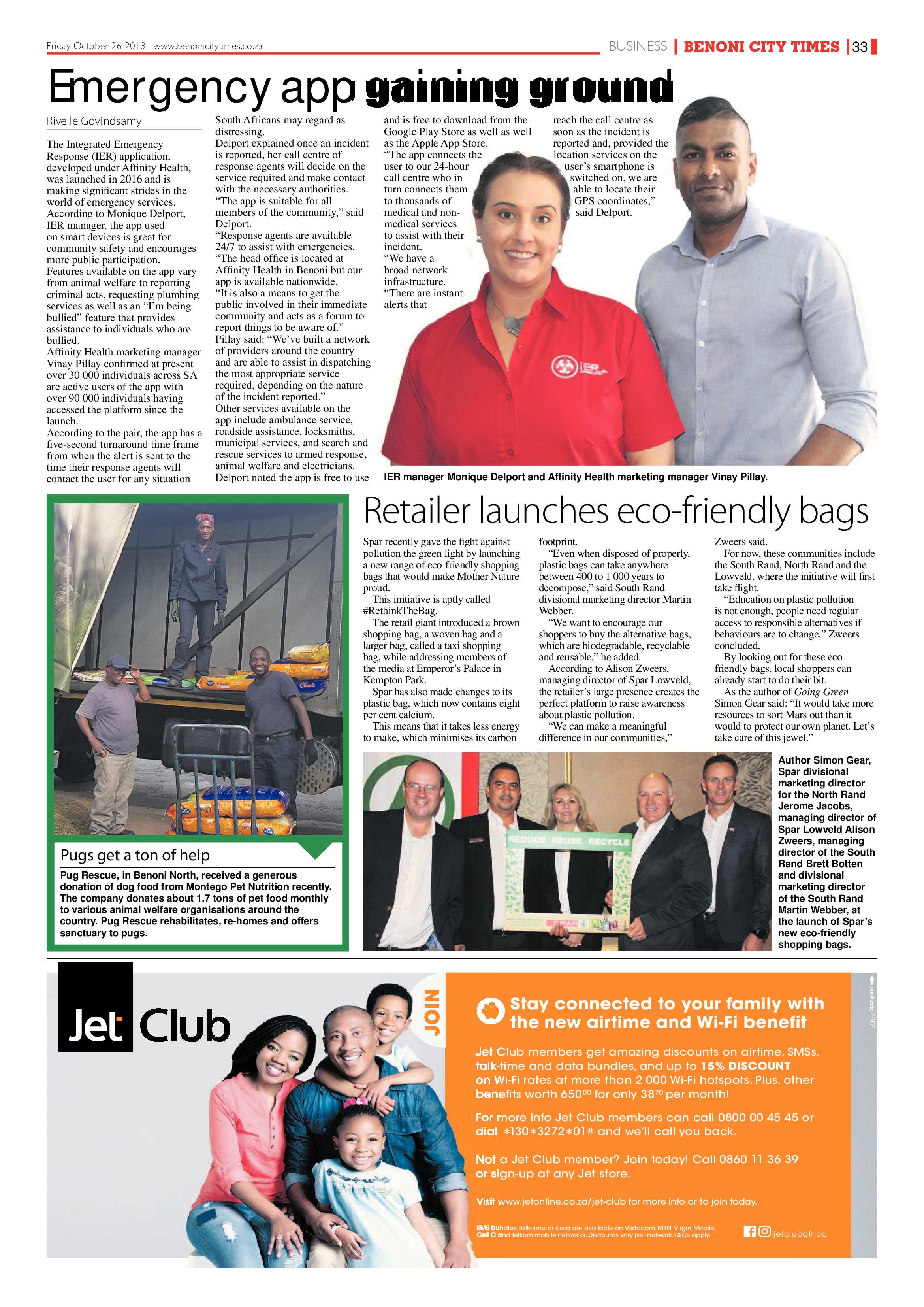 Benoni City Times 25 October 2018 page 33