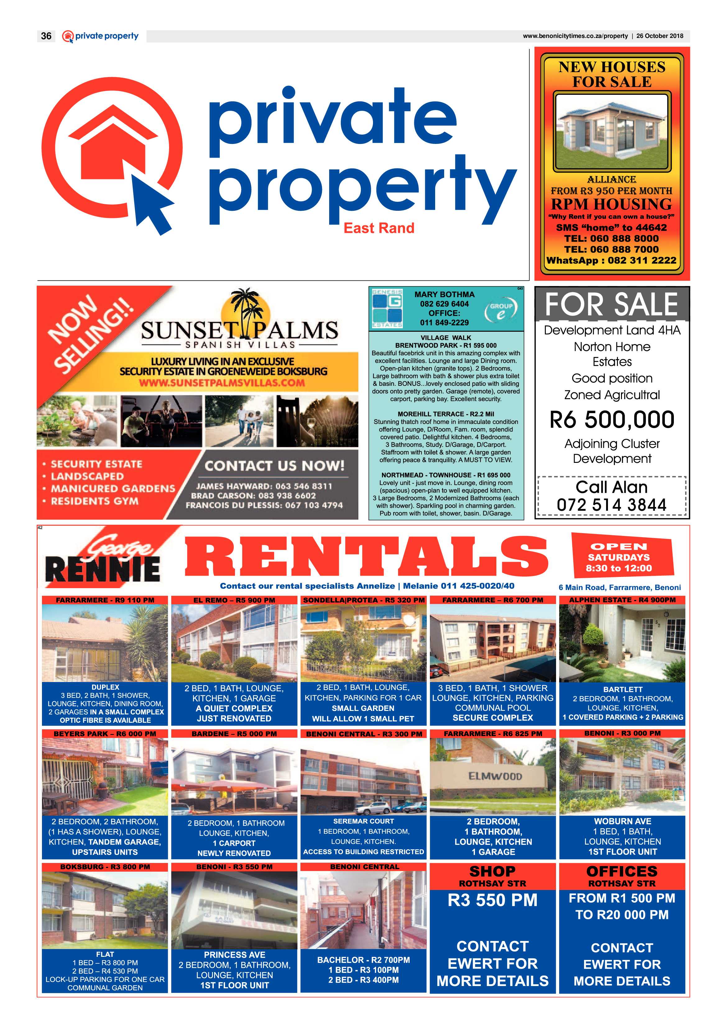 Benoni City Times 25 October 2018 page 36