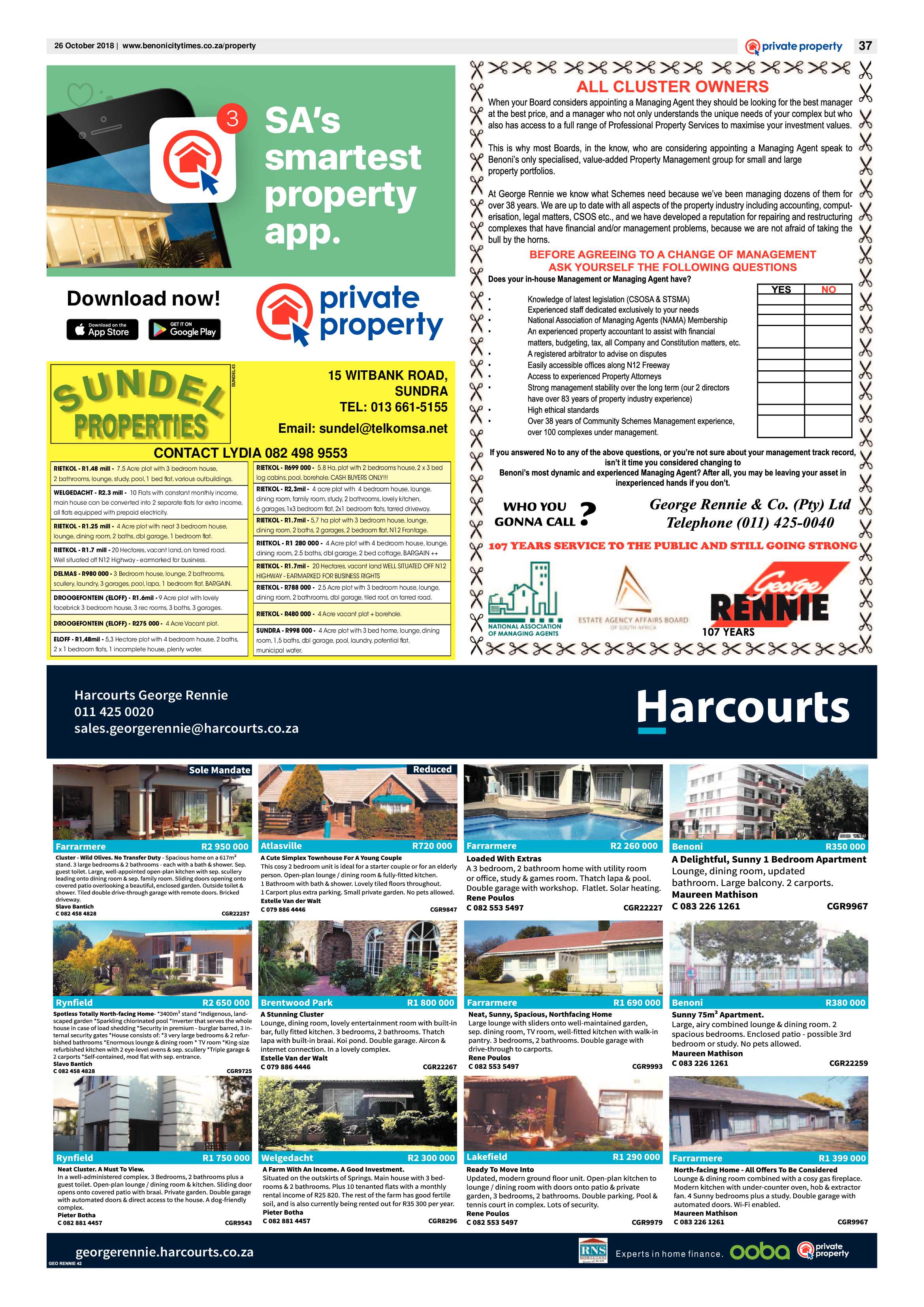 Benoni City Times 25 October 2018 page 37