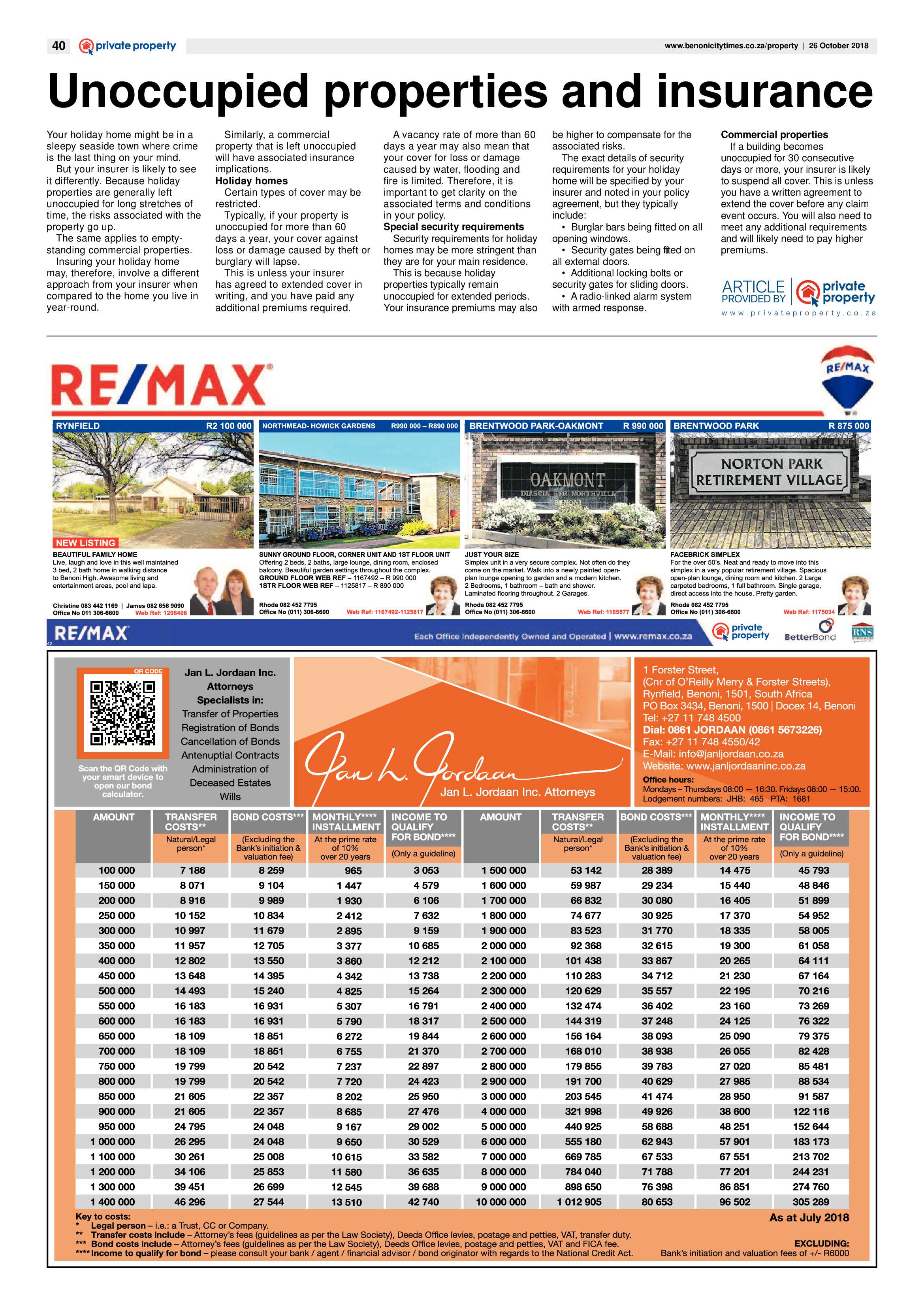 Benoni City Times 25 October 2018 page 40