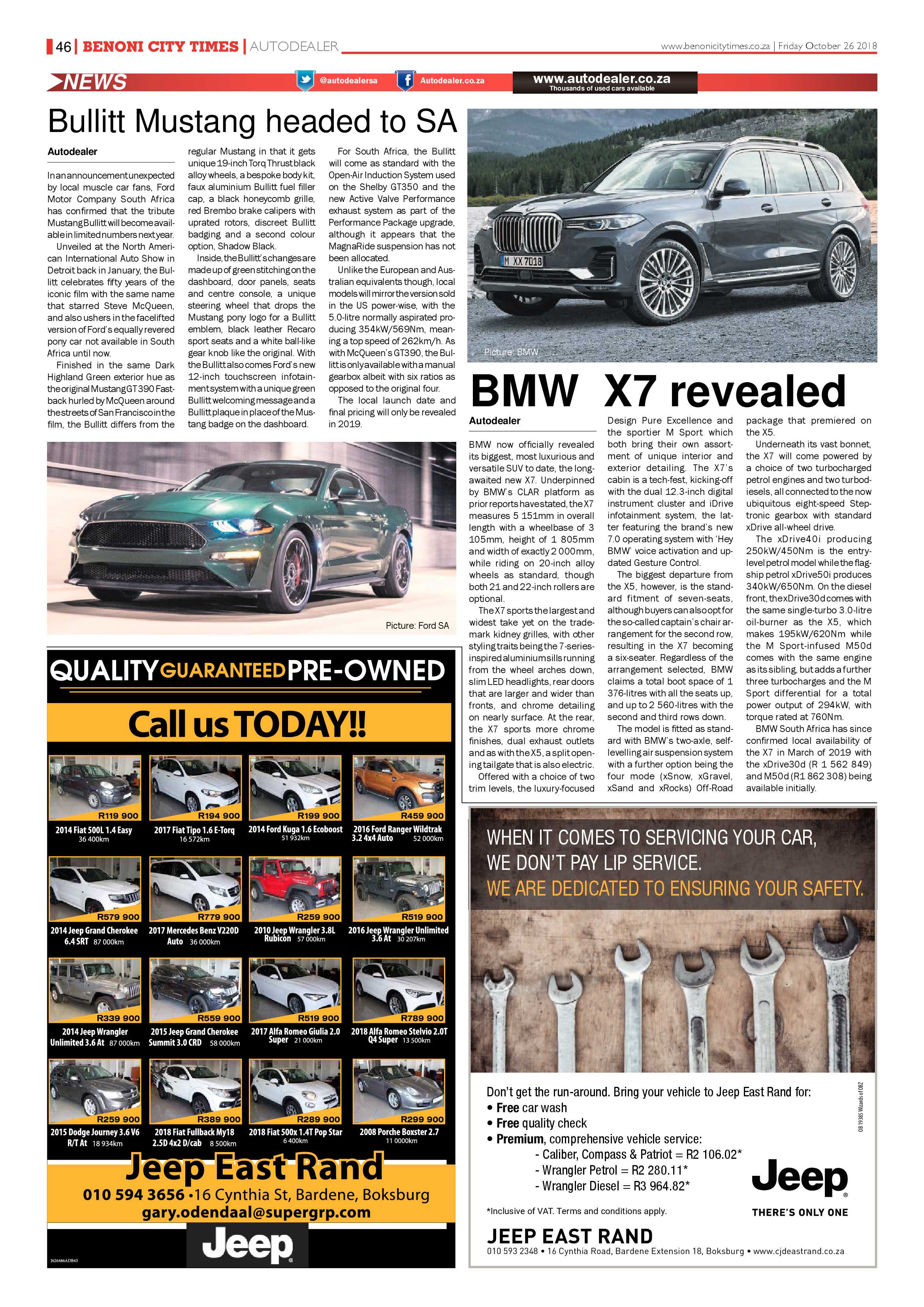 Benoni City Times 25 October 2018 page 46