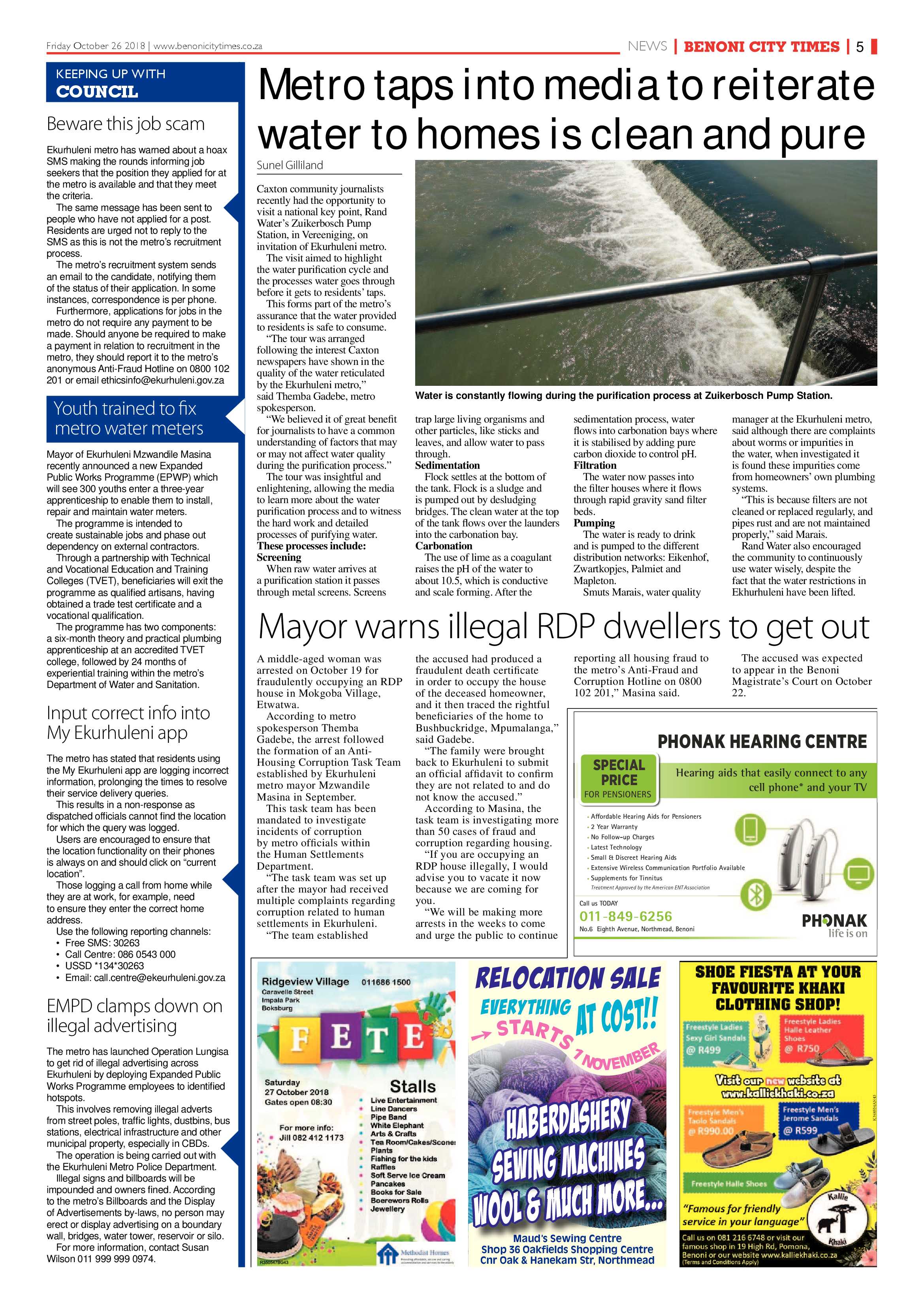 Benoni City Times 25 October 2018 page 5