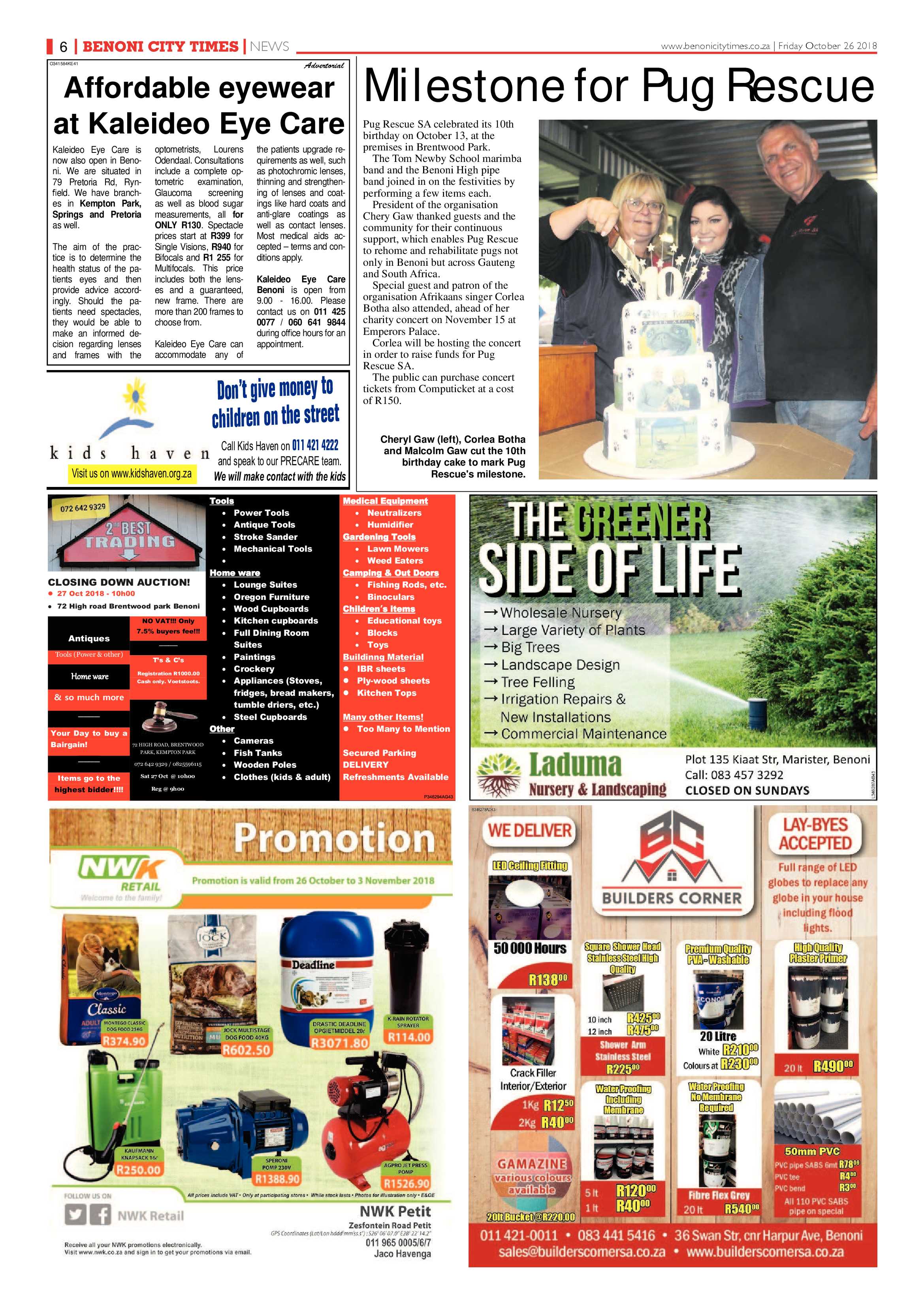 Benoni City Times 25 October 2018 page 6