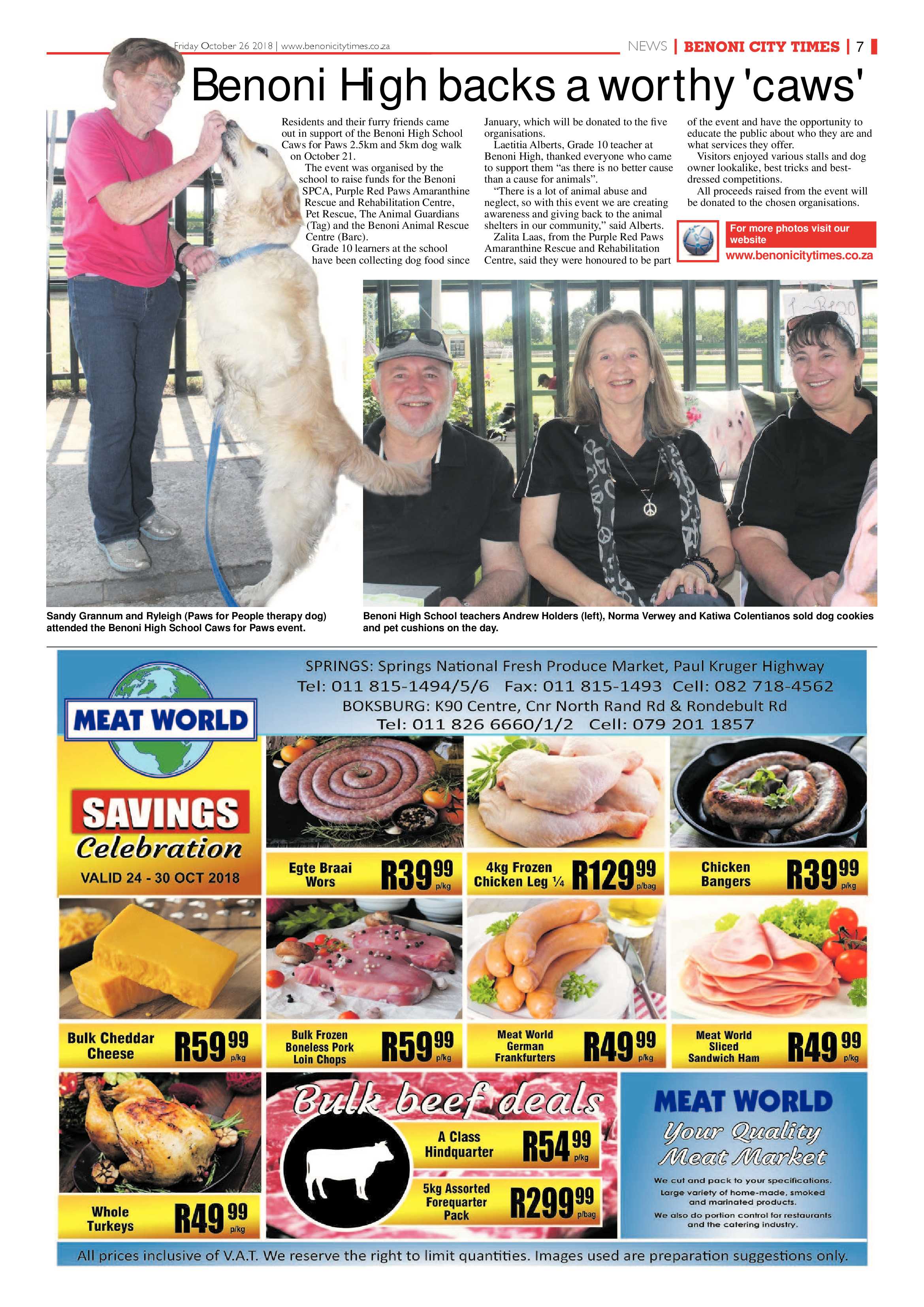 Benoni City Times 25 October 2018 page 7
