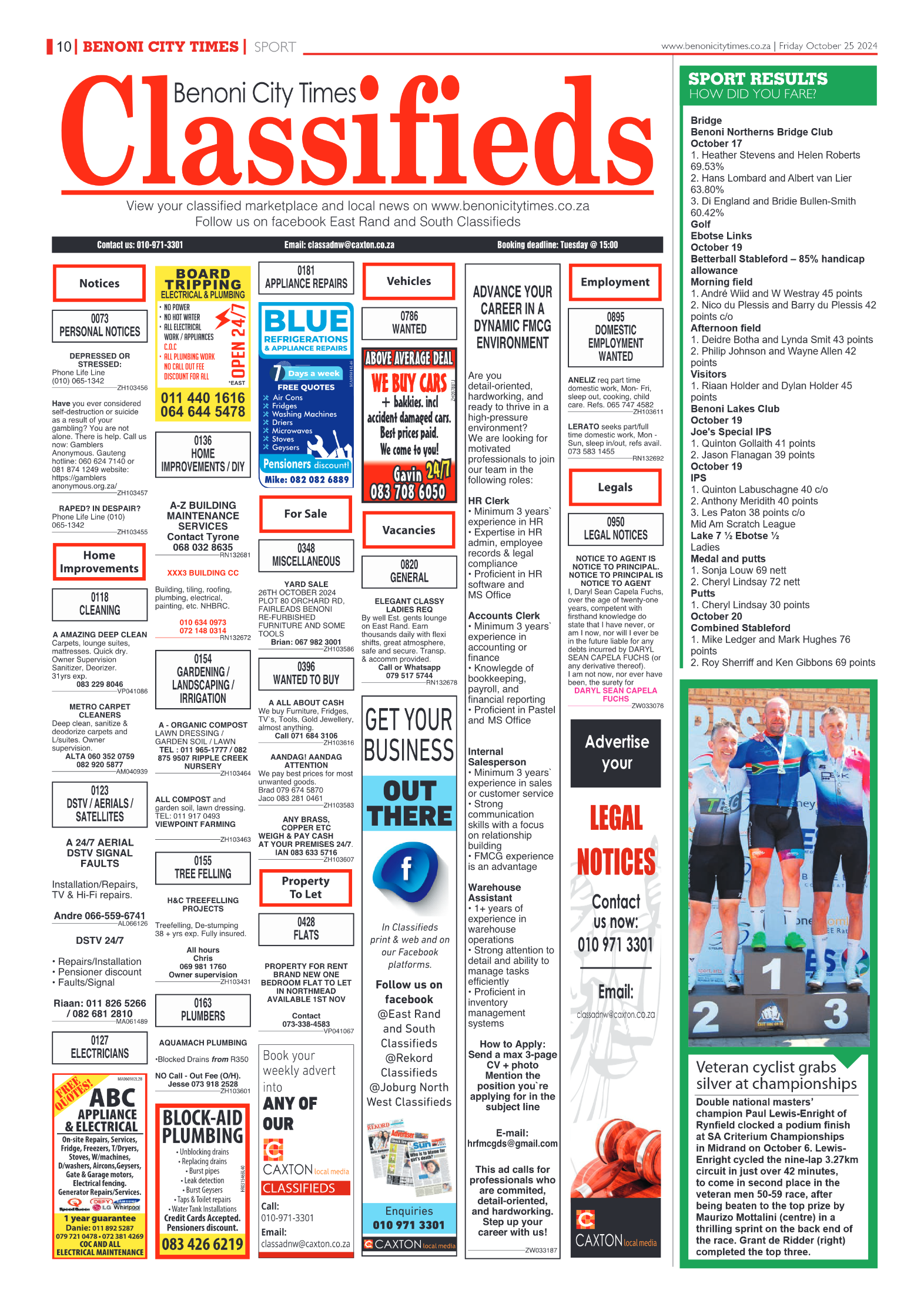 Benoni City Times 25 October 2024 page 10