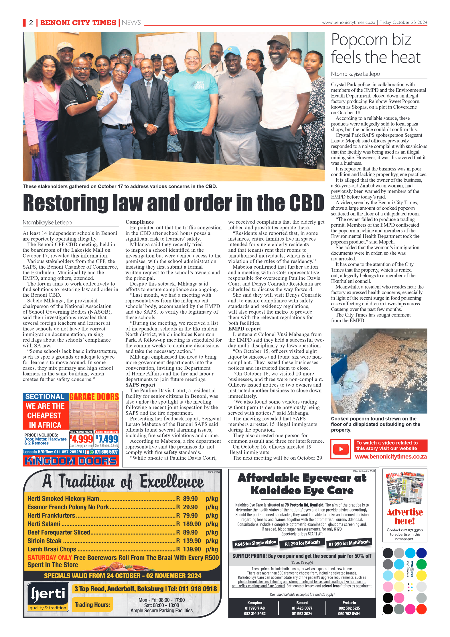 Benoni City Times 25 October 2024 page 2