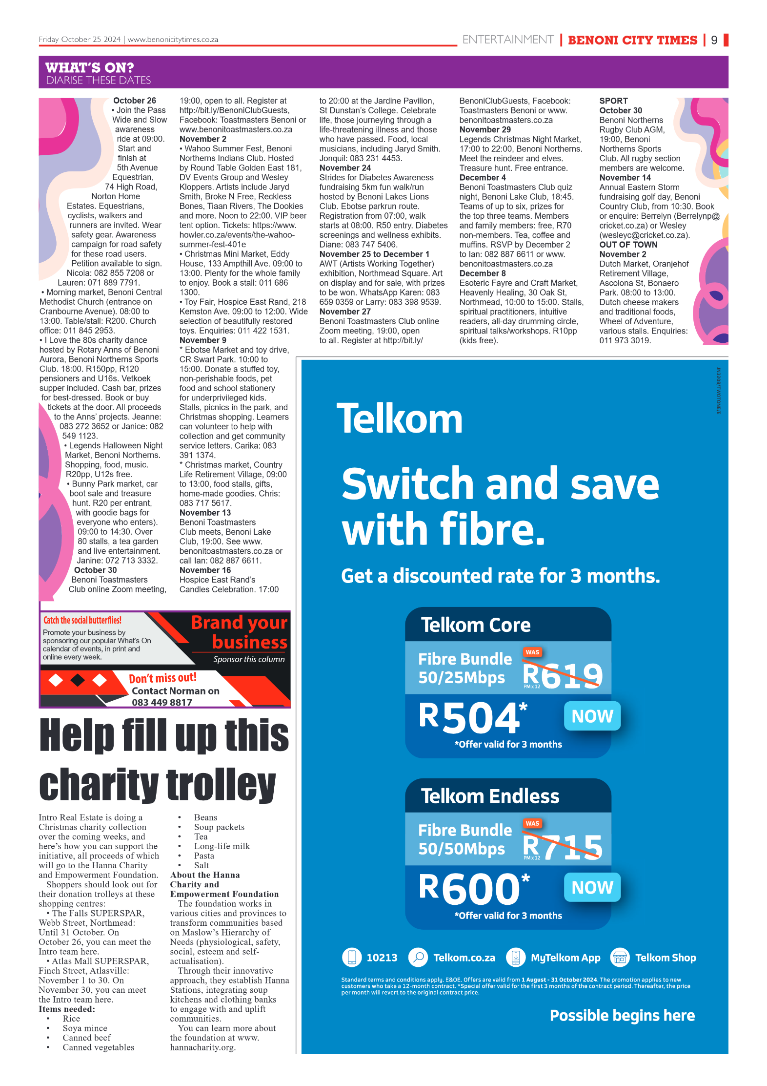 Benoni City Times 25 October 2024 page 9