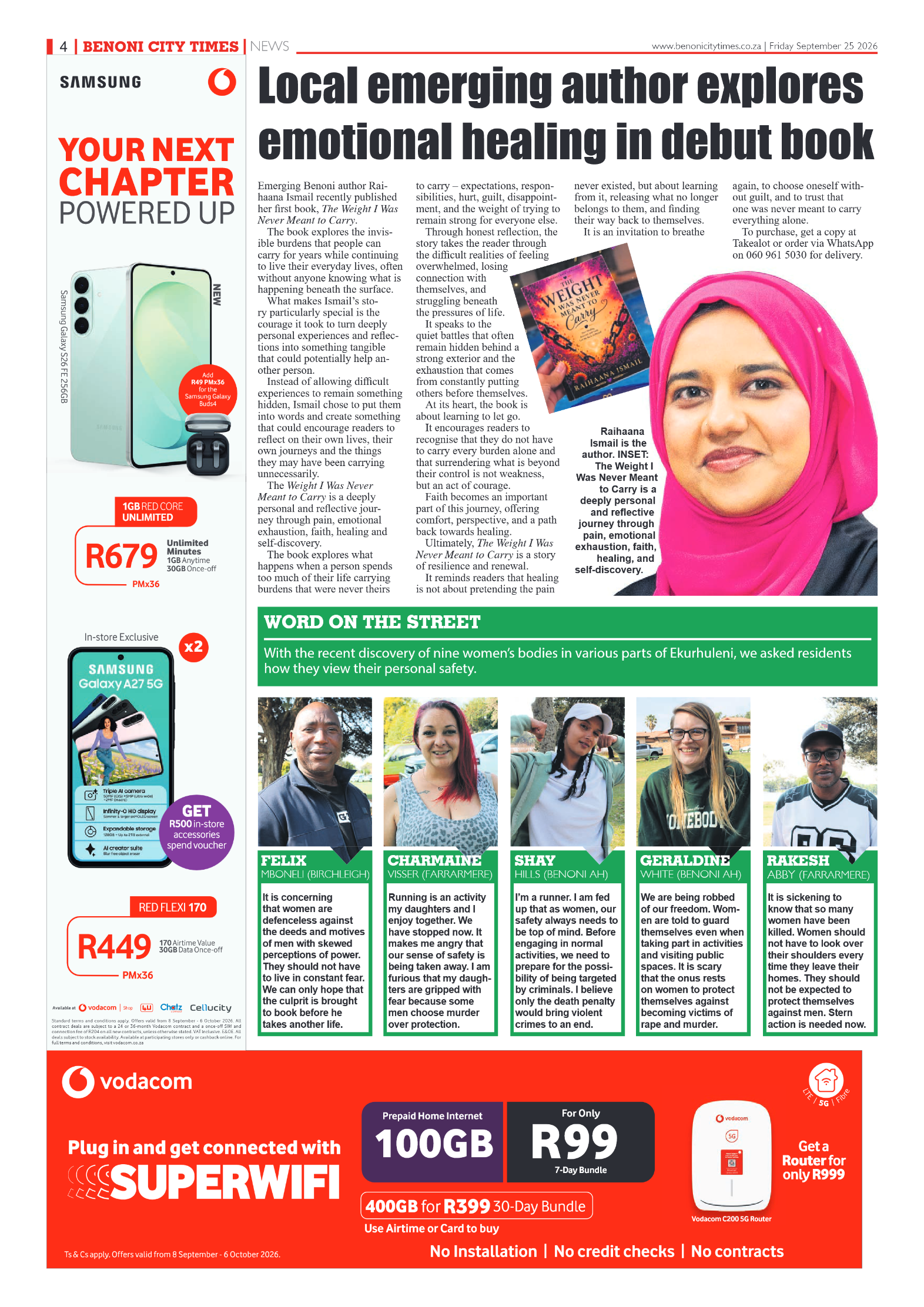 Benoni City Times 25 September 2026 page 4