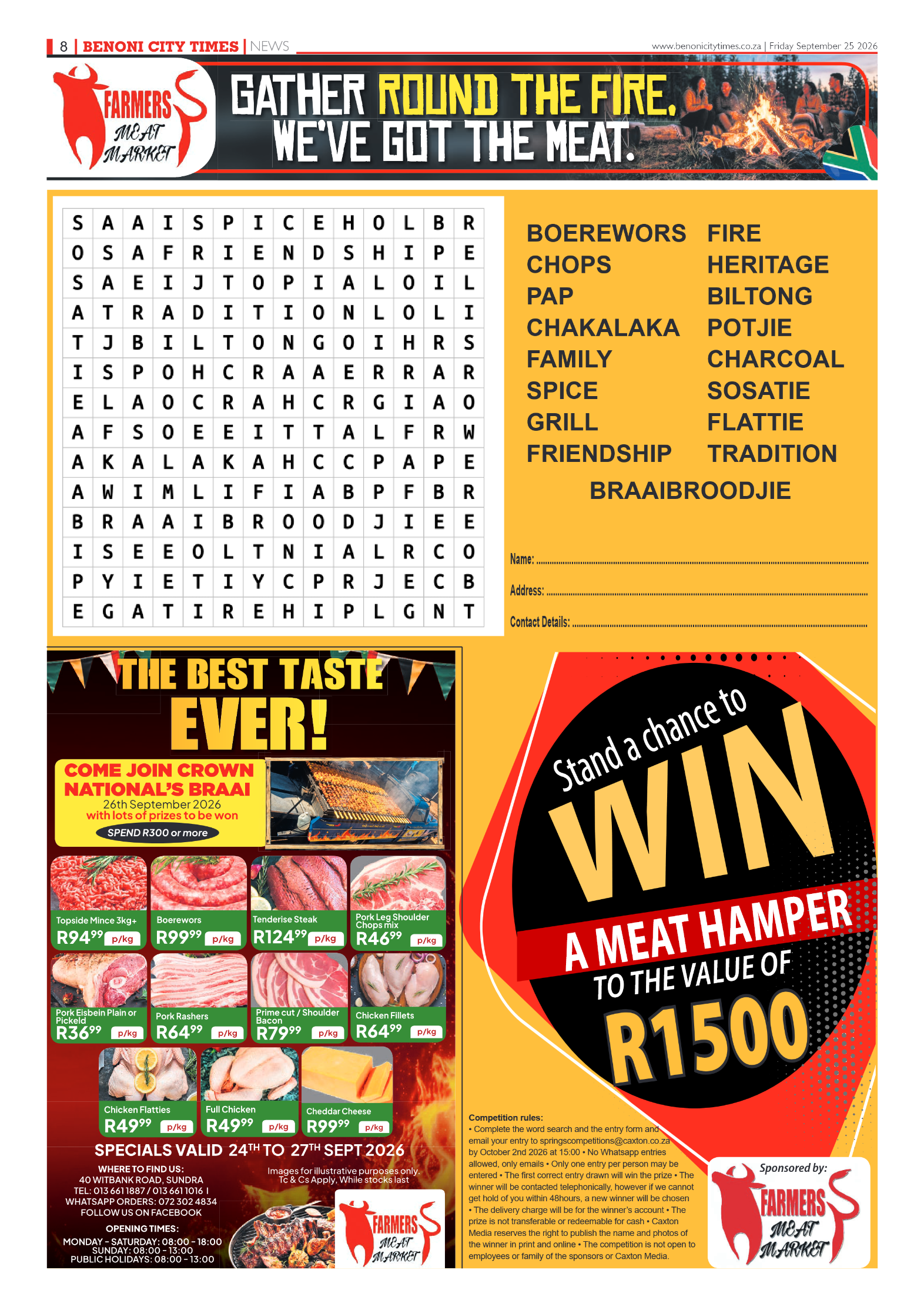 Benoni City Times 25 September 2026 page 8