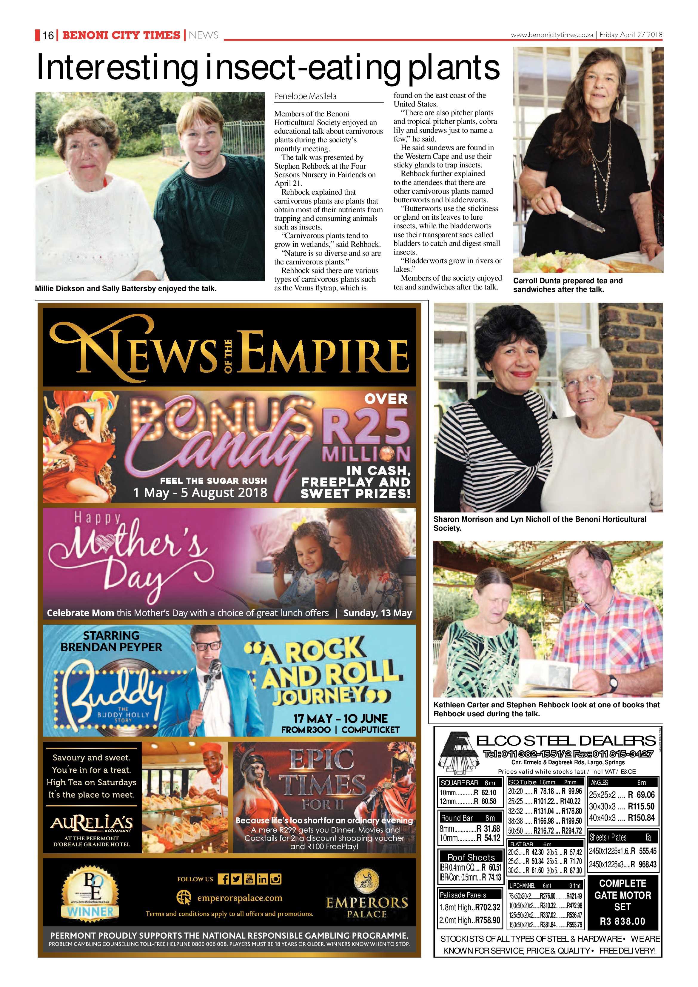 Benoni City Times 26 April 2018 page 18
