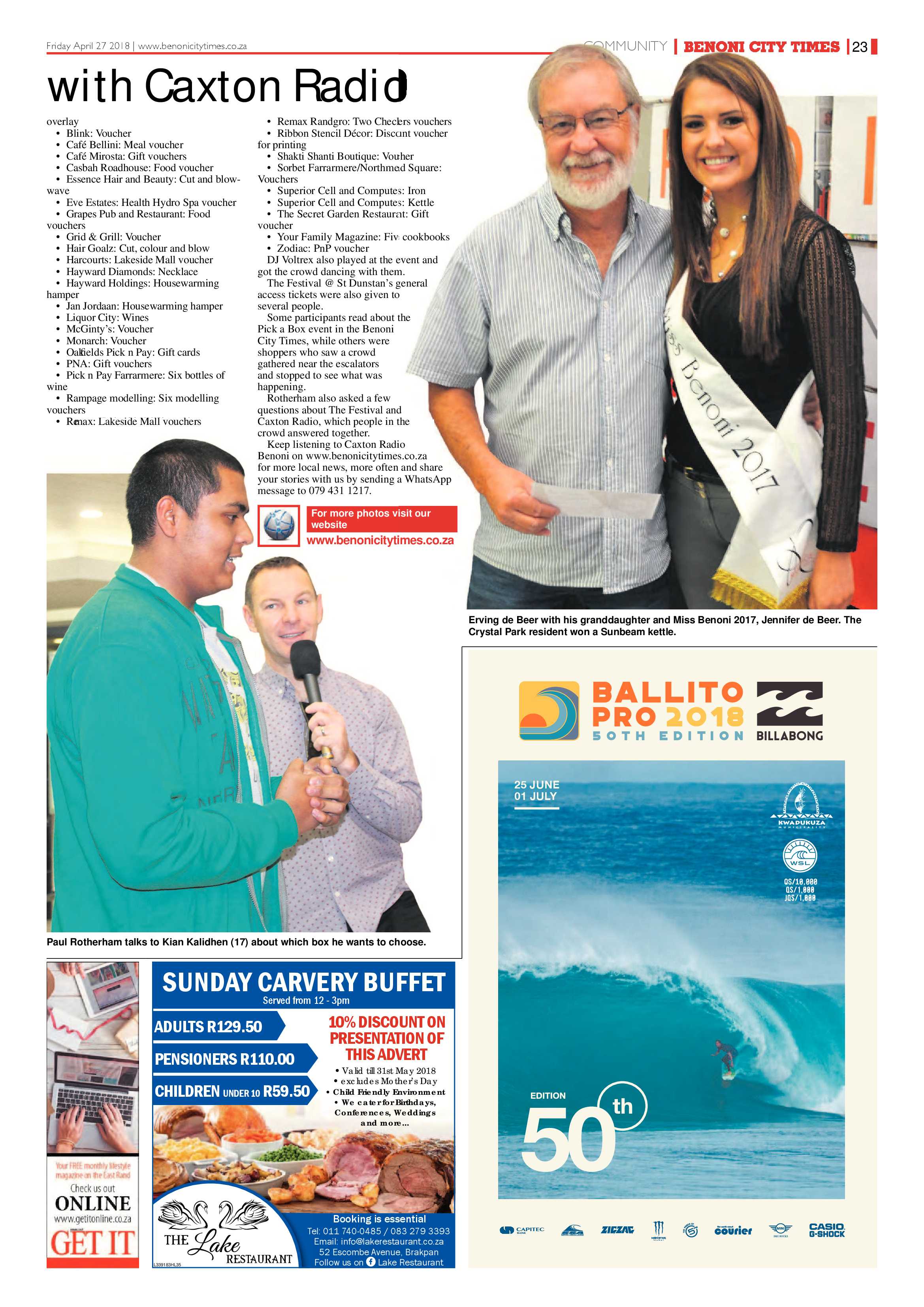 Benoni City Times 26 April 2018 page 25