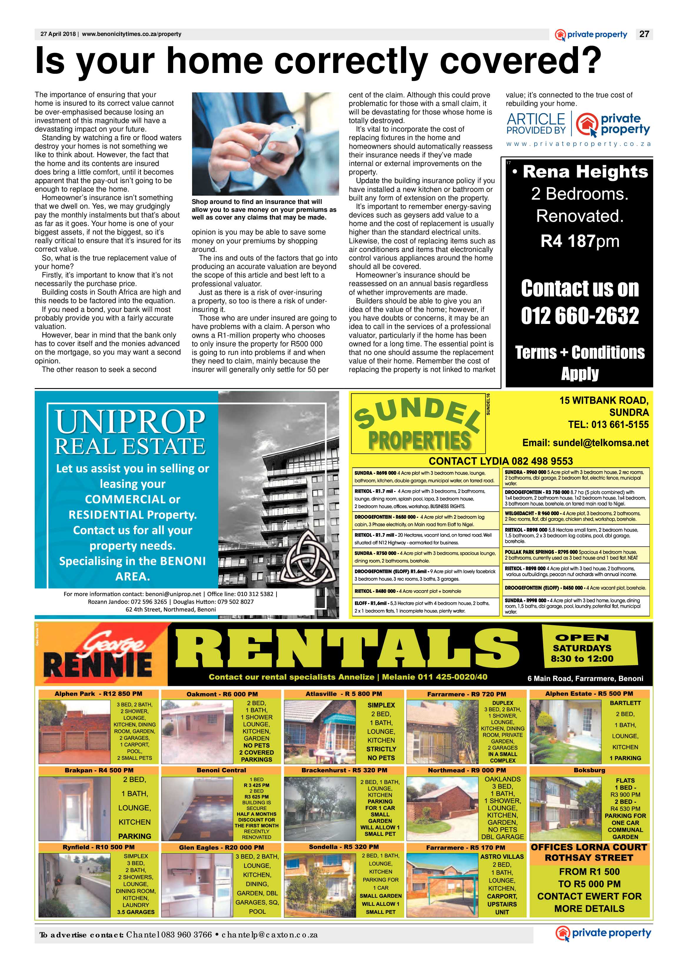 Benoni City Times 26 April 2018 page 29