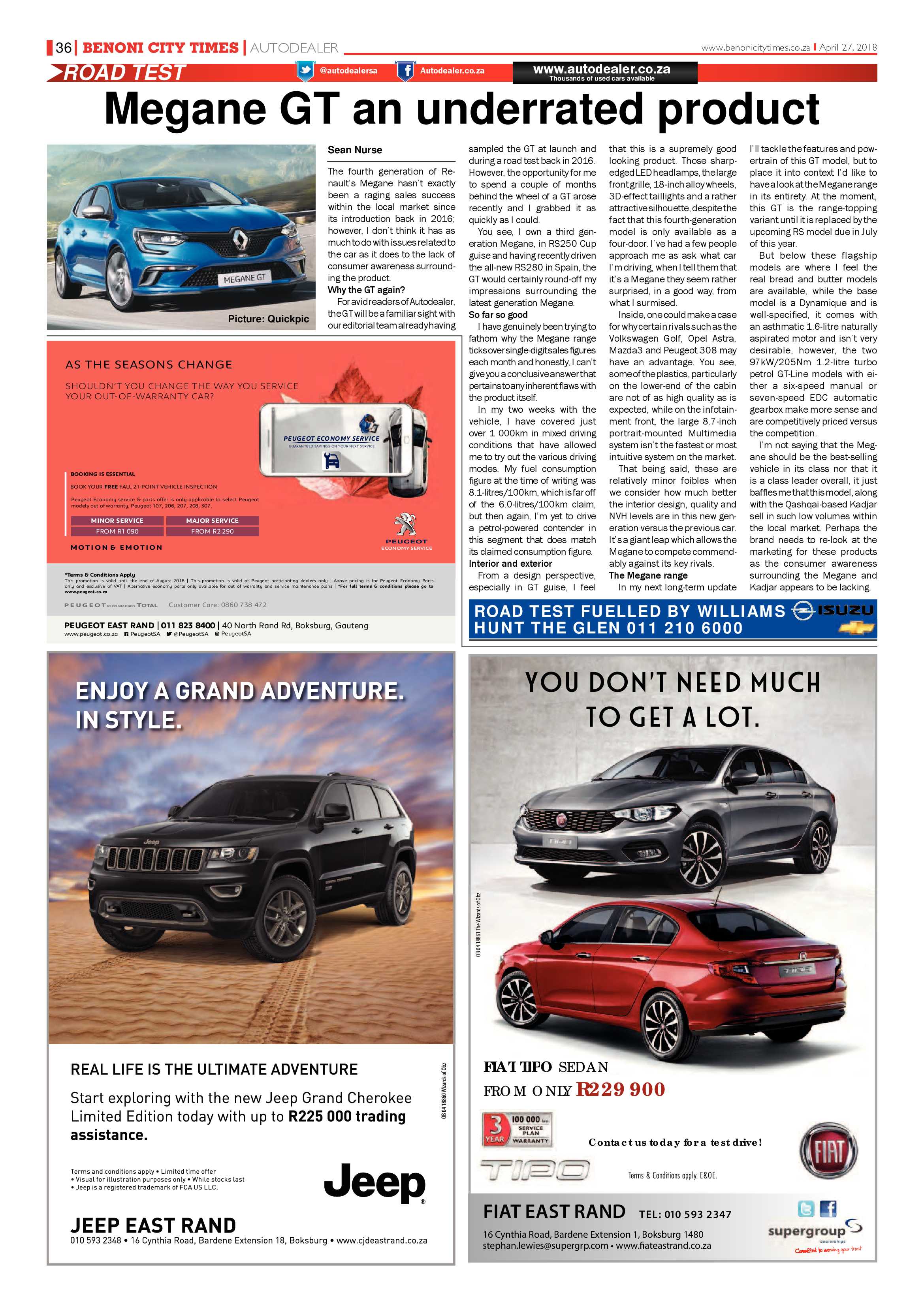 Benoni City Times 26 April 2018 page 38