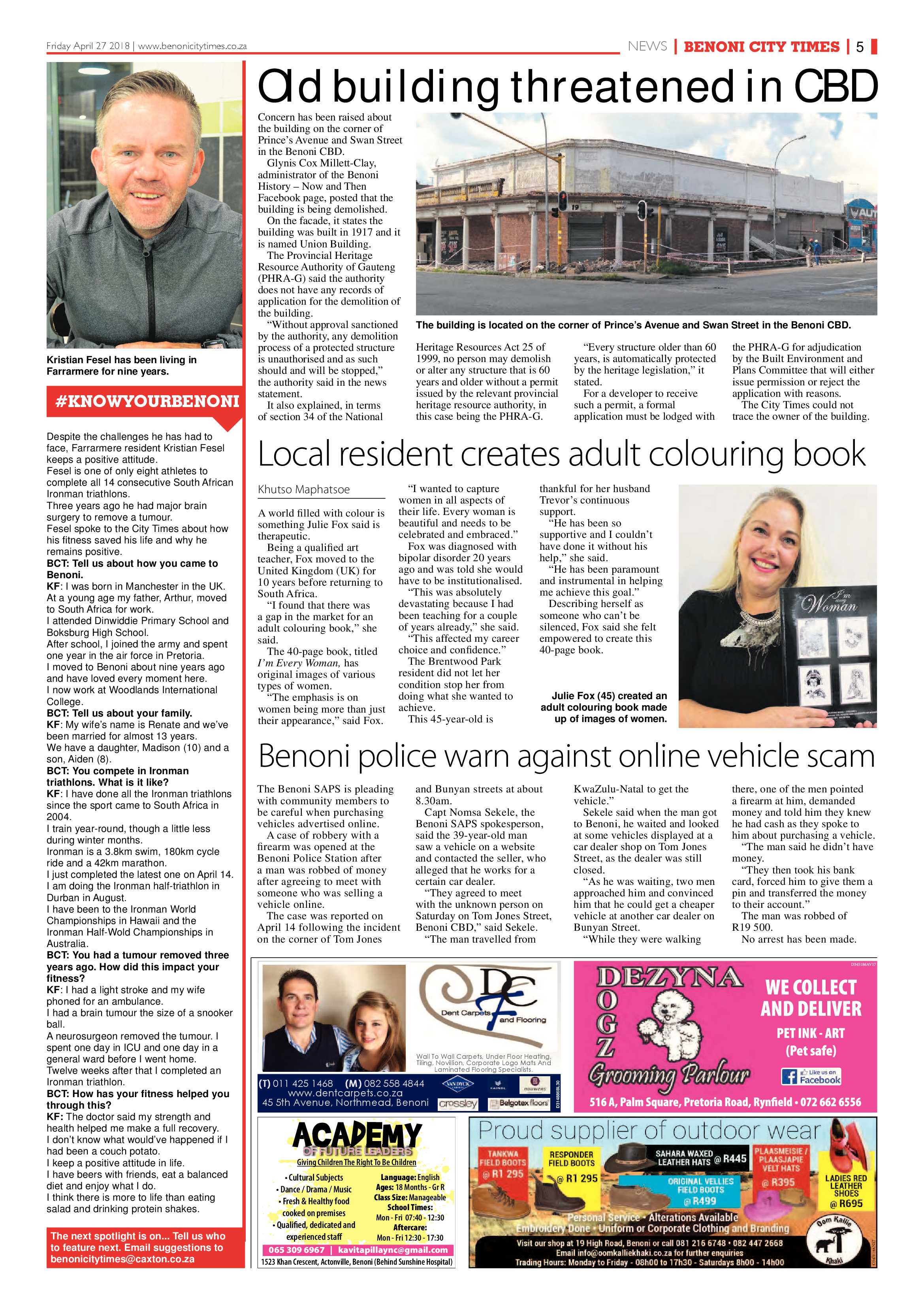 Benoni City Times 26 April 2018 page 7