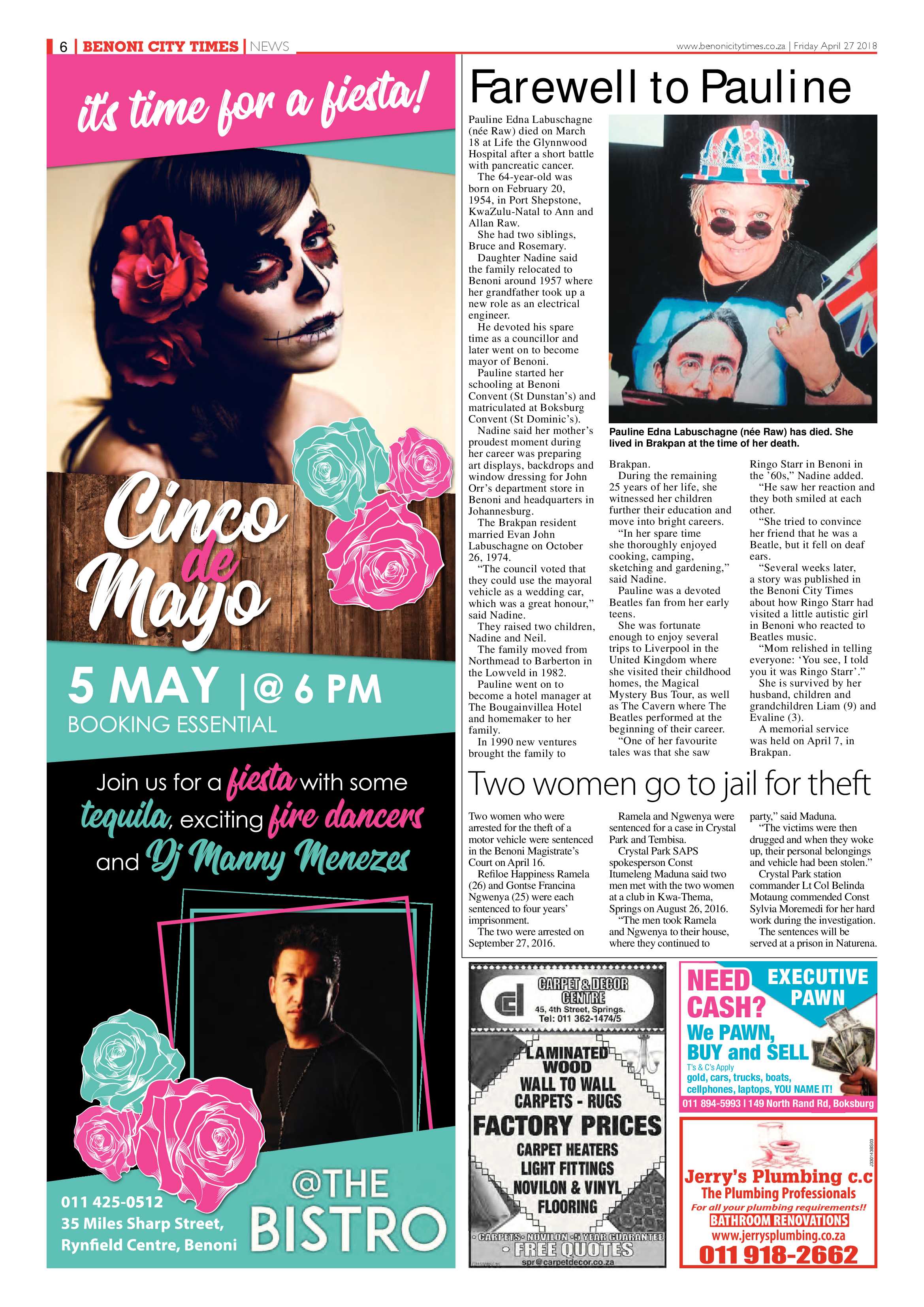 Benoni City Times 26 April 2018 page 8