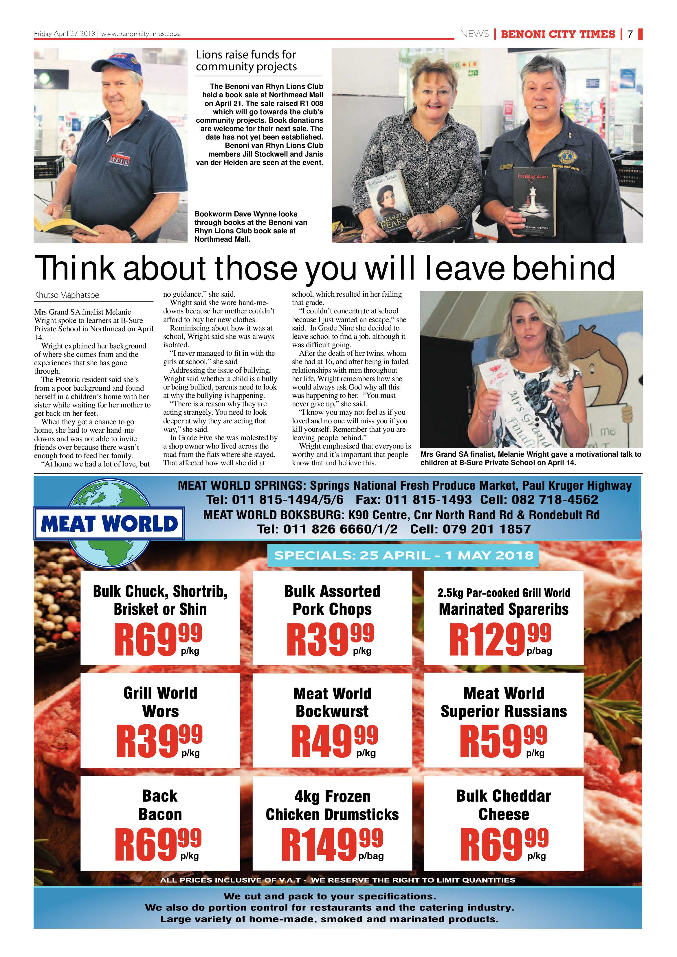 Benoni City Times 26 April 2018 page 9