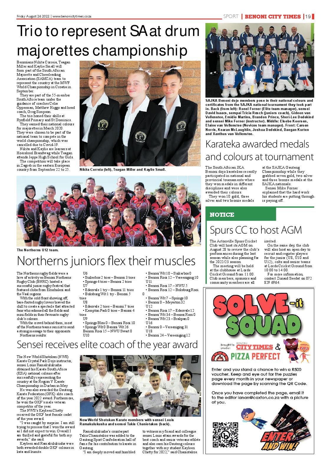 Benoni City Times 26 August 2022 page 21