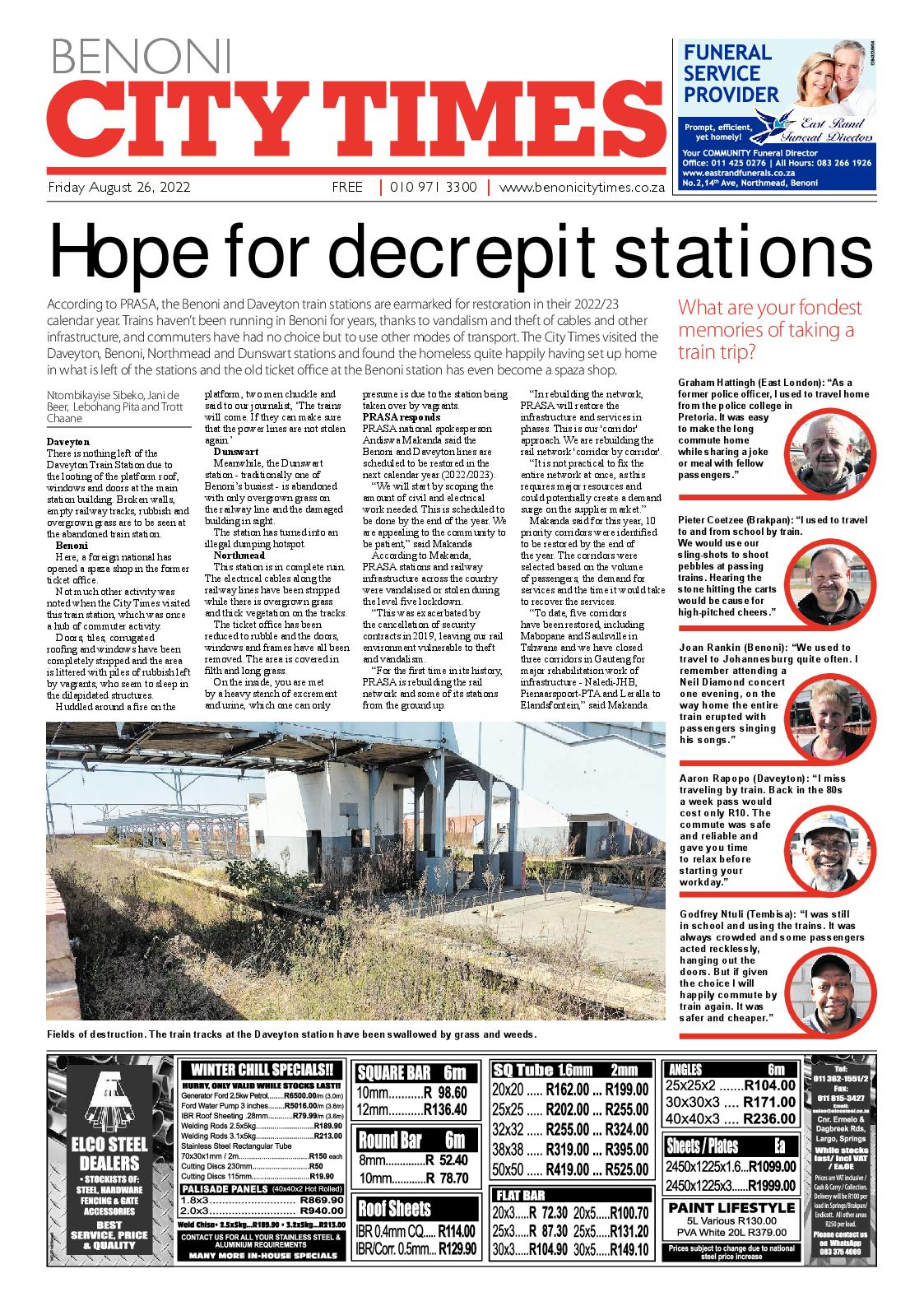 Benoni City Times 26 August 2022 page 3